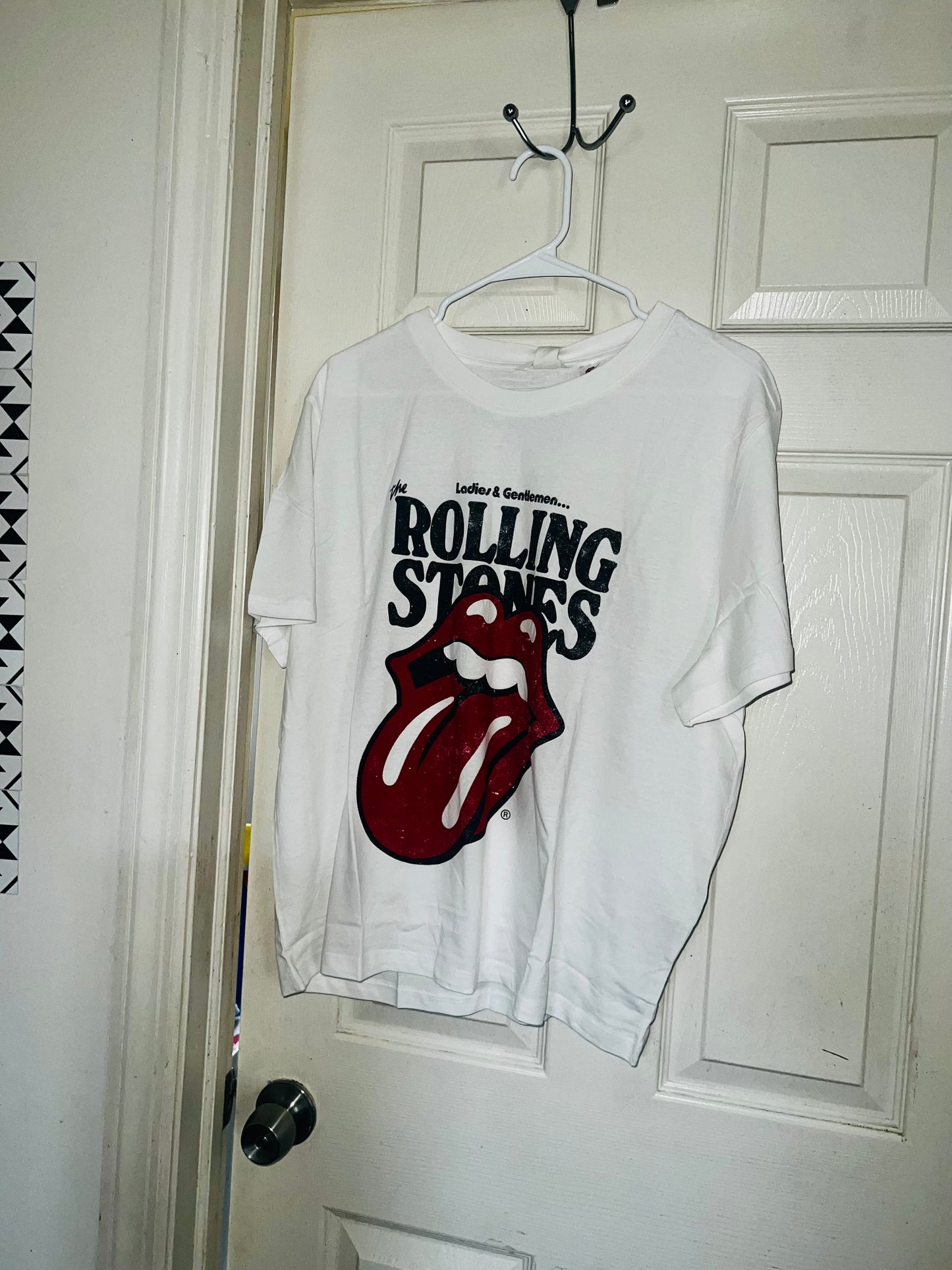 The Rolling Stones White Oversized Tee