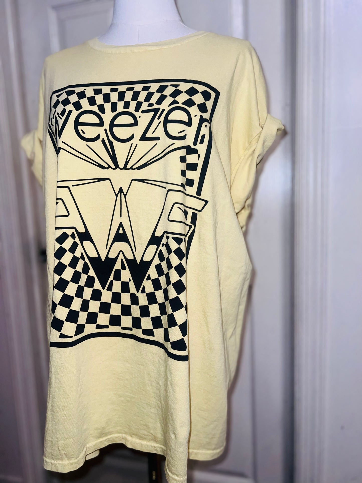 Weezer Oversized Distressed Tee