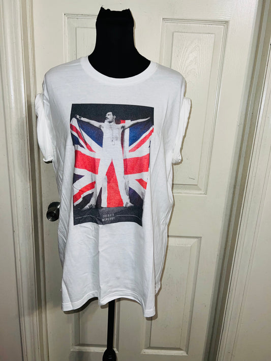 Freddie Mercury Oversized Distressed Vintage Tee