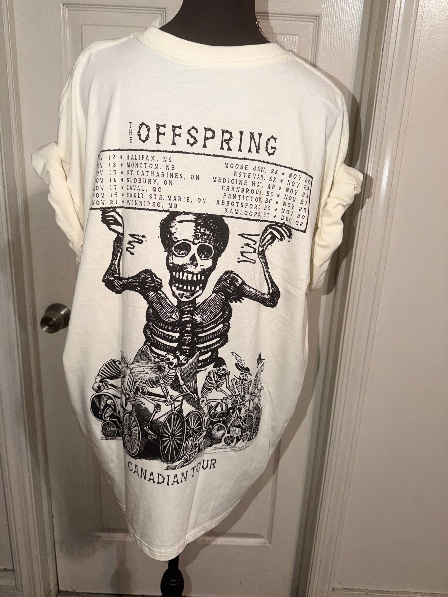 The Offspring Double Sided Oversized Distressed Tee
