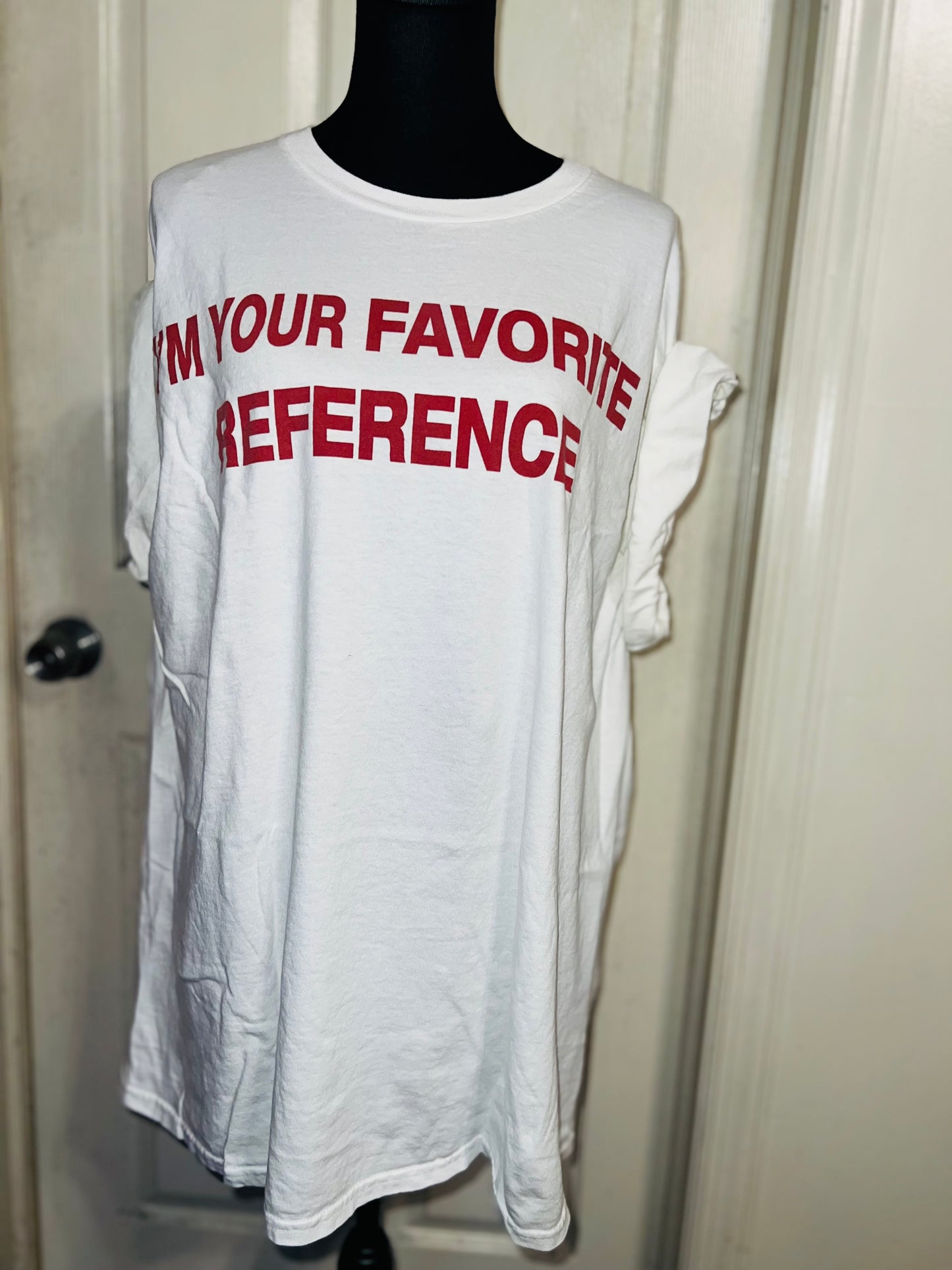 Charli XCX Favorite Reference Oversized Distressed Tee