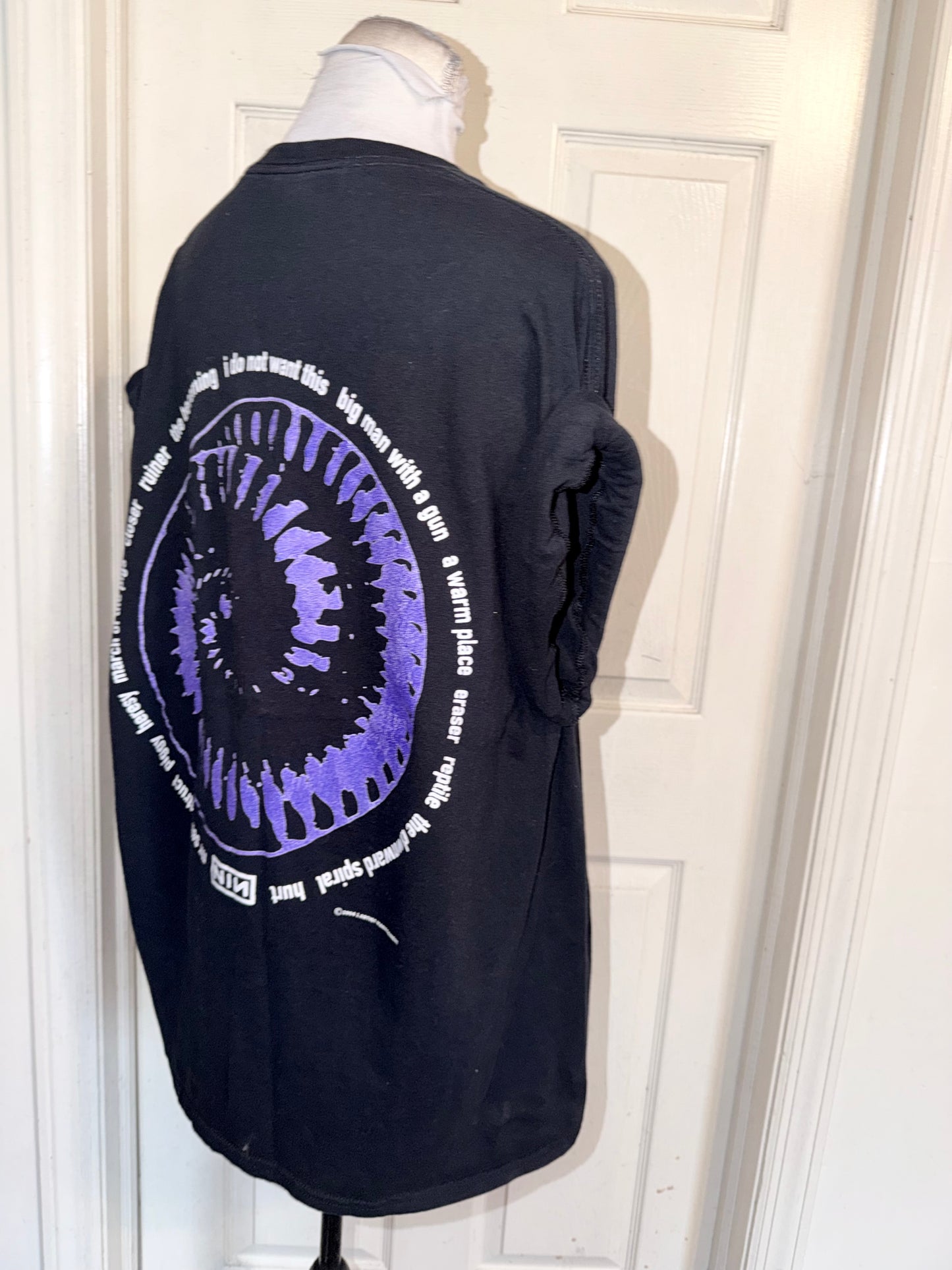 Nine Inch Nails Double Sided Oversized Distressed Tee