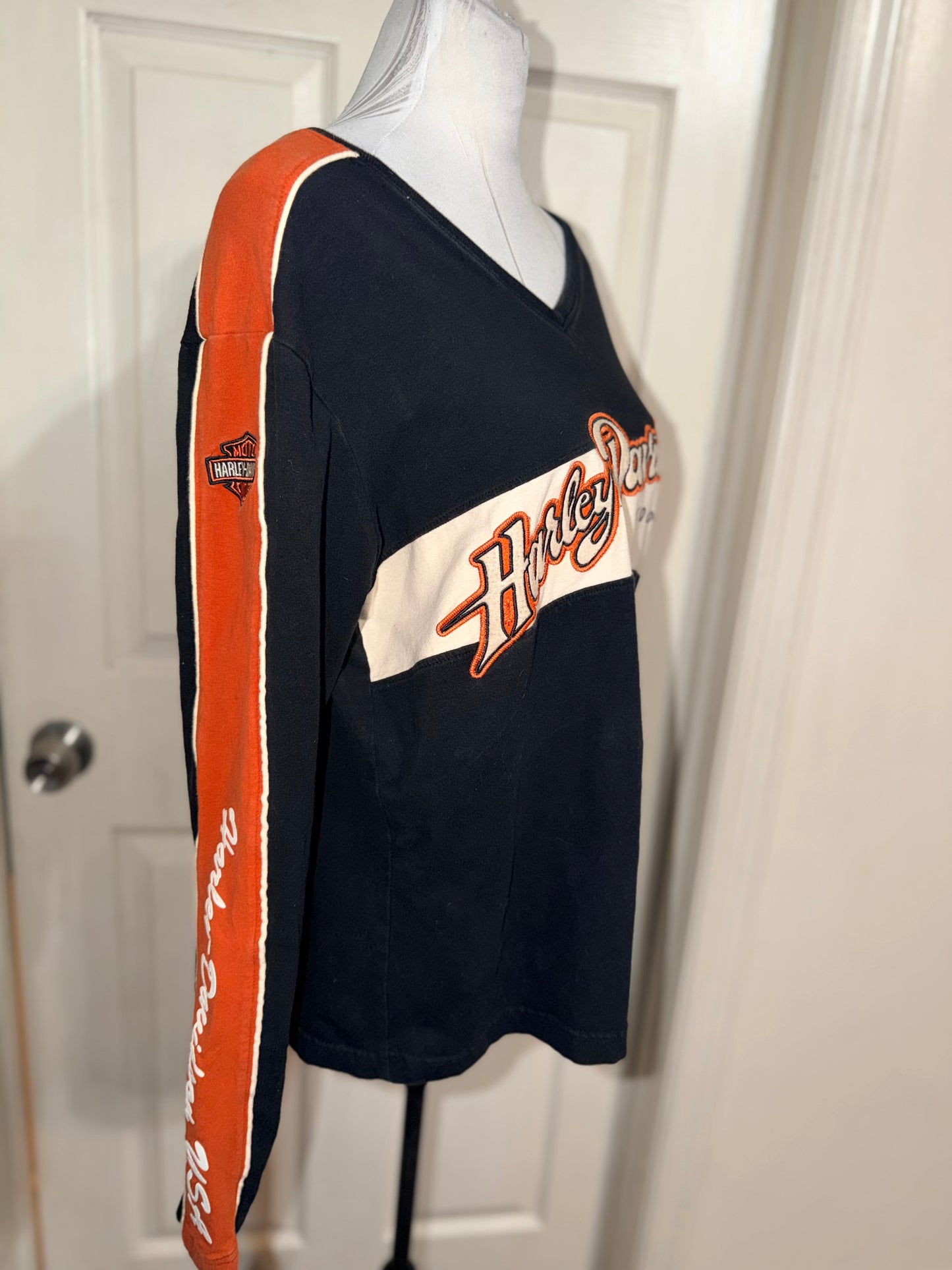 Harley Davidson Double Sided Oversized Long Sleeve Jersey Shirt