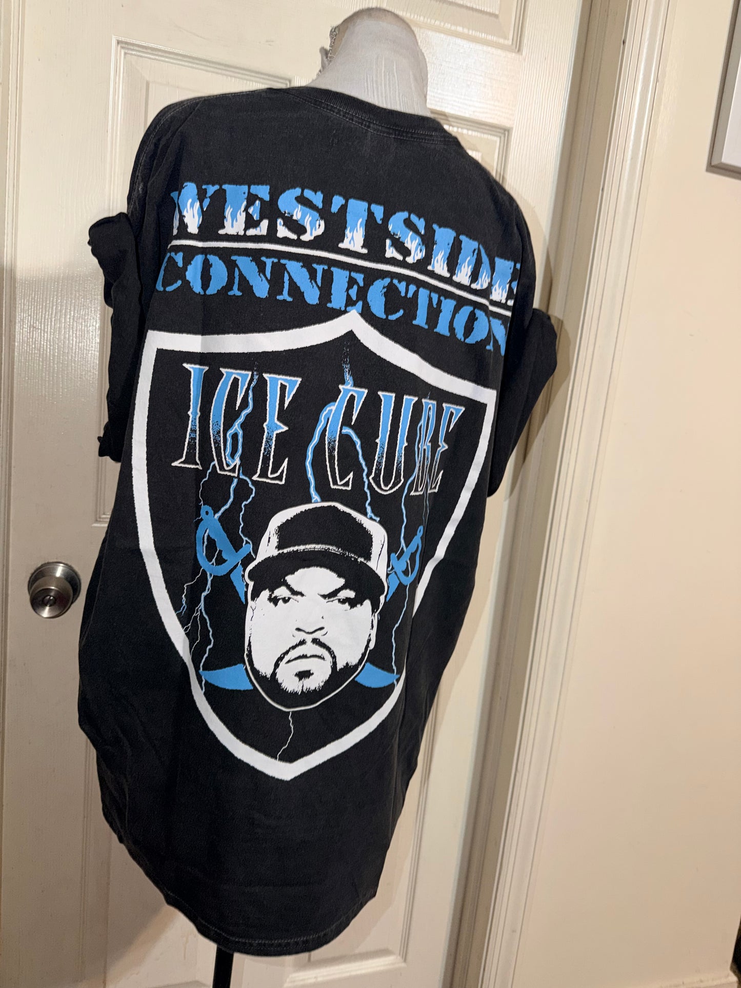 Ice Cube Double Sided Oversized Distressed Tee