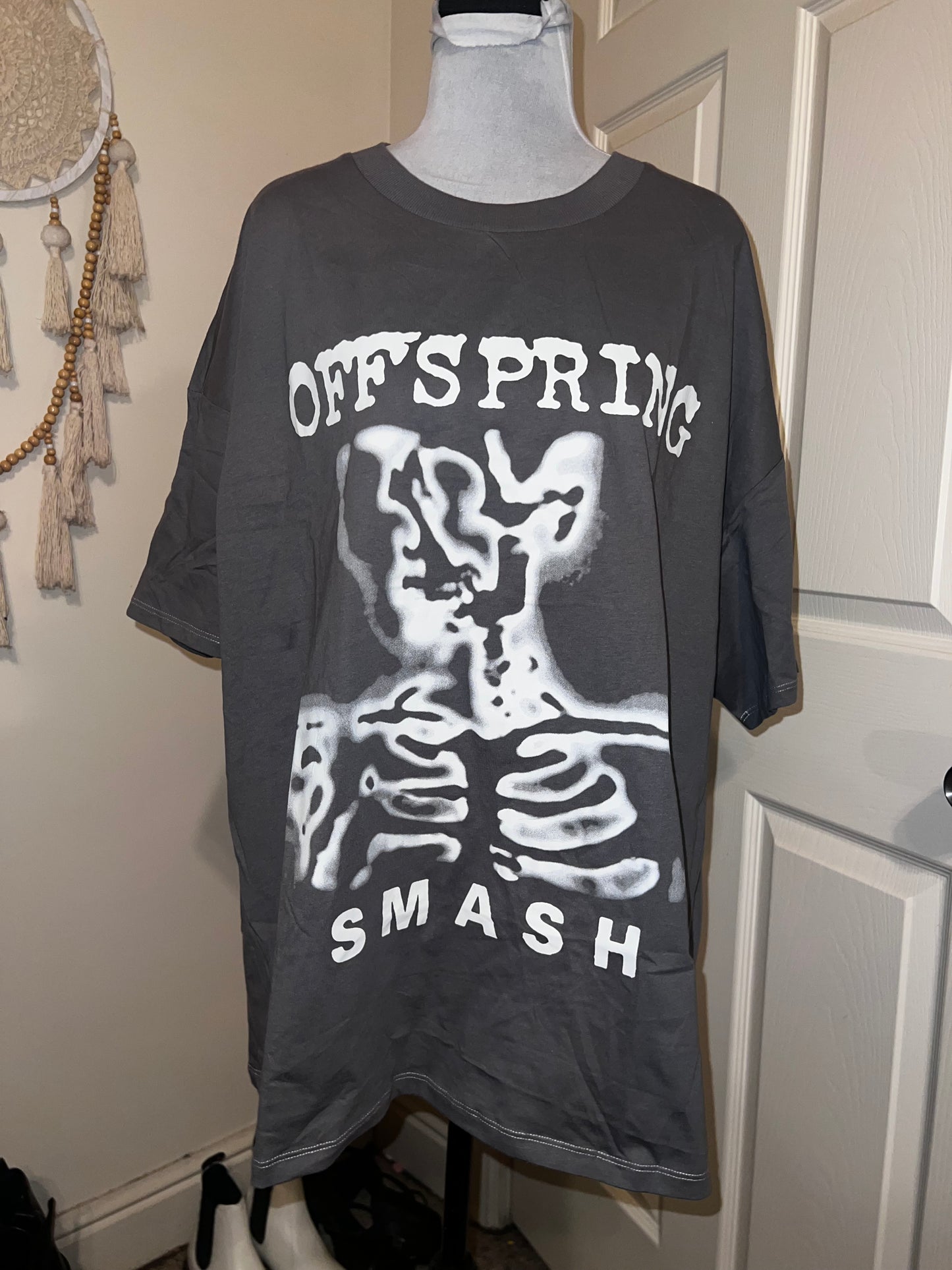 The Offspring “Smash” Oversized Distressed Tee