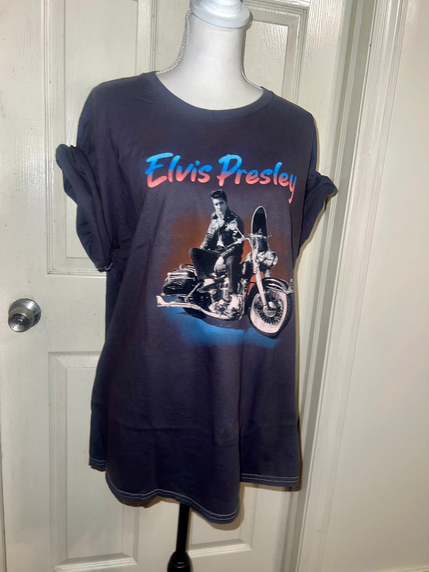 Elvis Oversized Distressed Tee