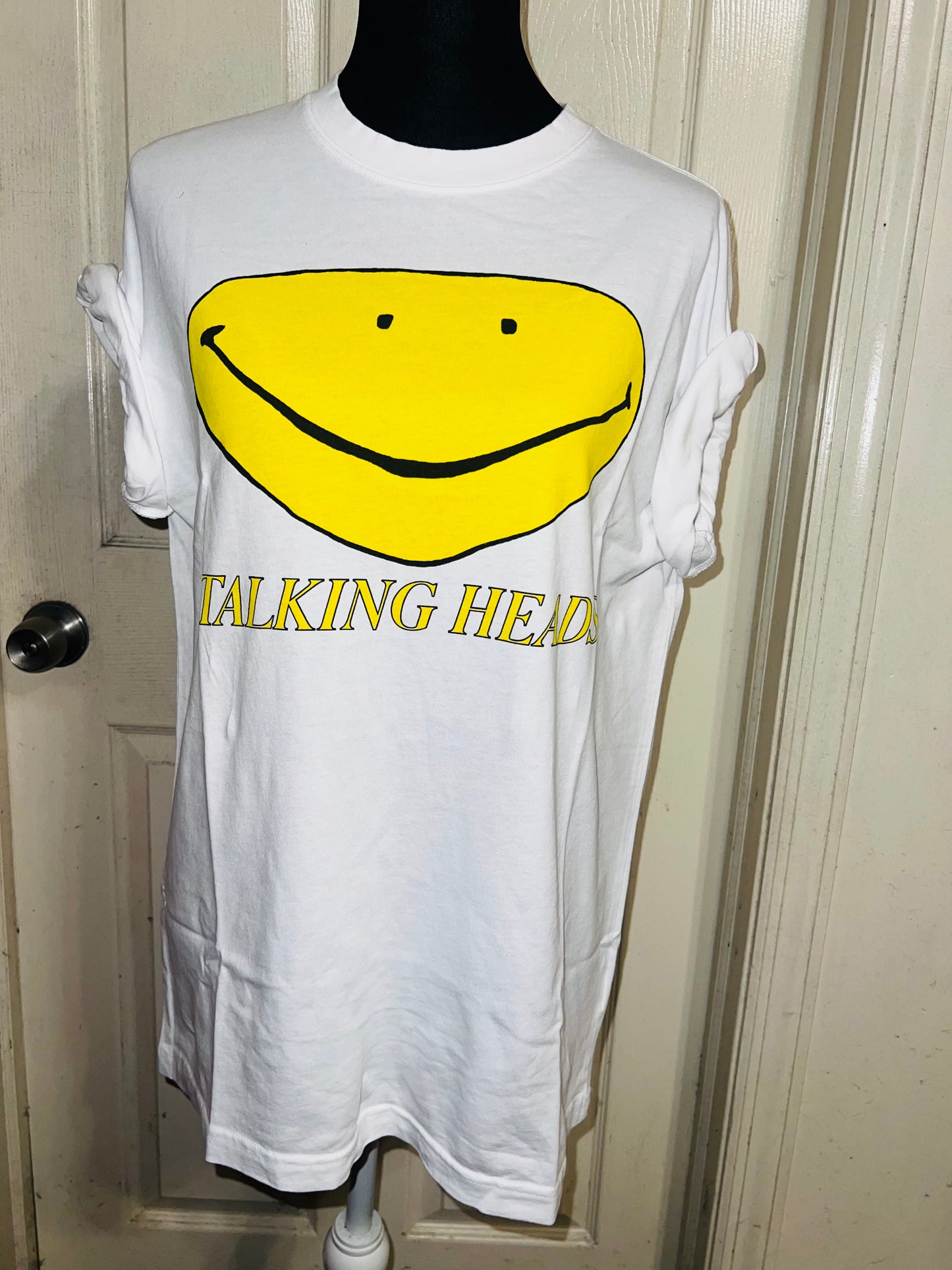 Talking Heads Oversized Distressed Tee