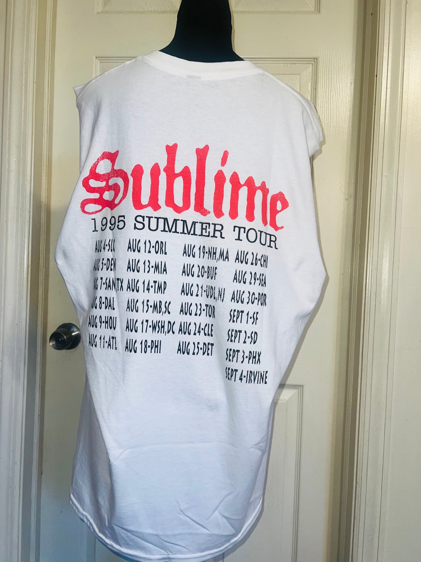 Sublime Double Sided Oversized Distressed Tank