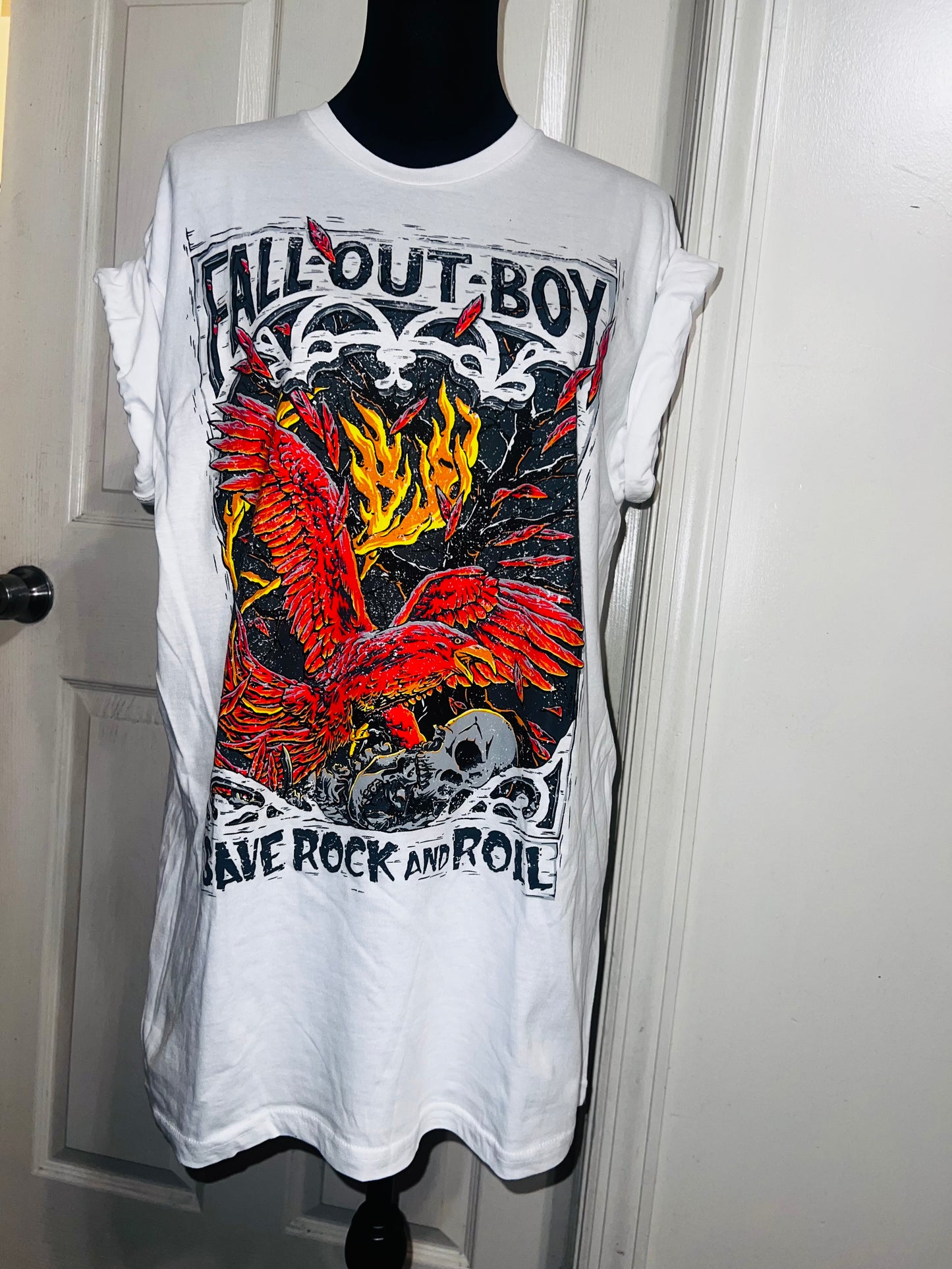 Fall Out Boy Oversized Distressed Tee