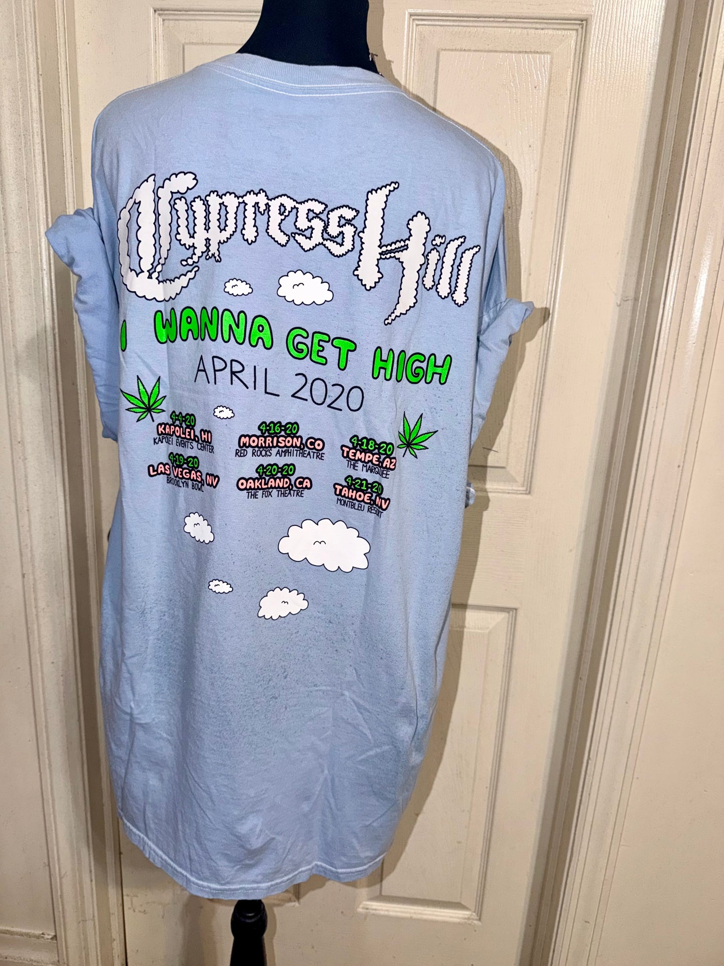 Cypress Hill Double Sided Oversized Distressed Tee