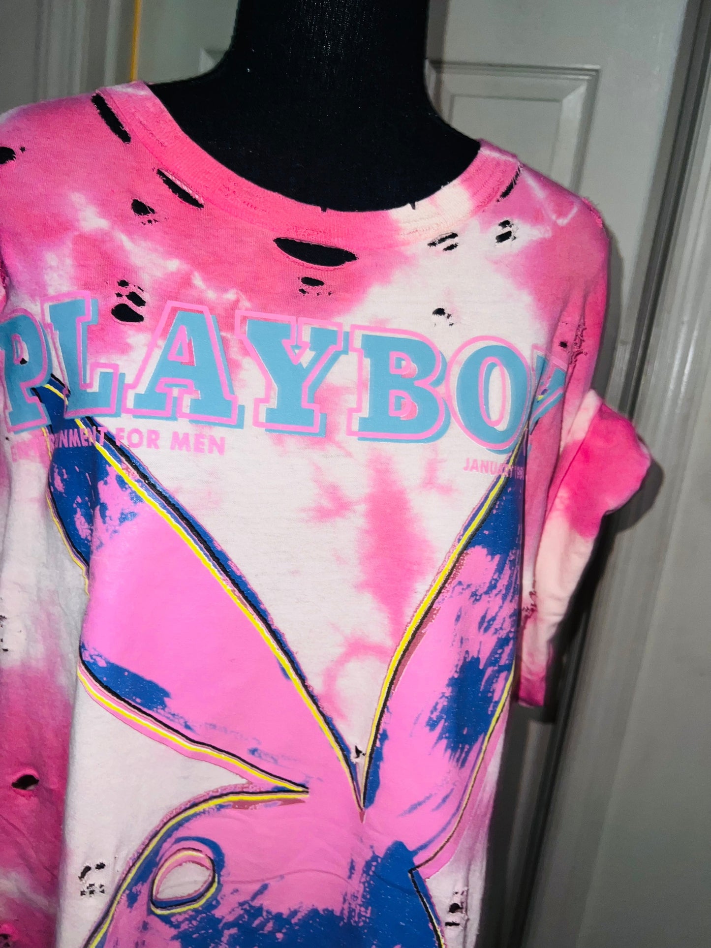 Playboy Andy Warhol Tie Dye Oversized Tee