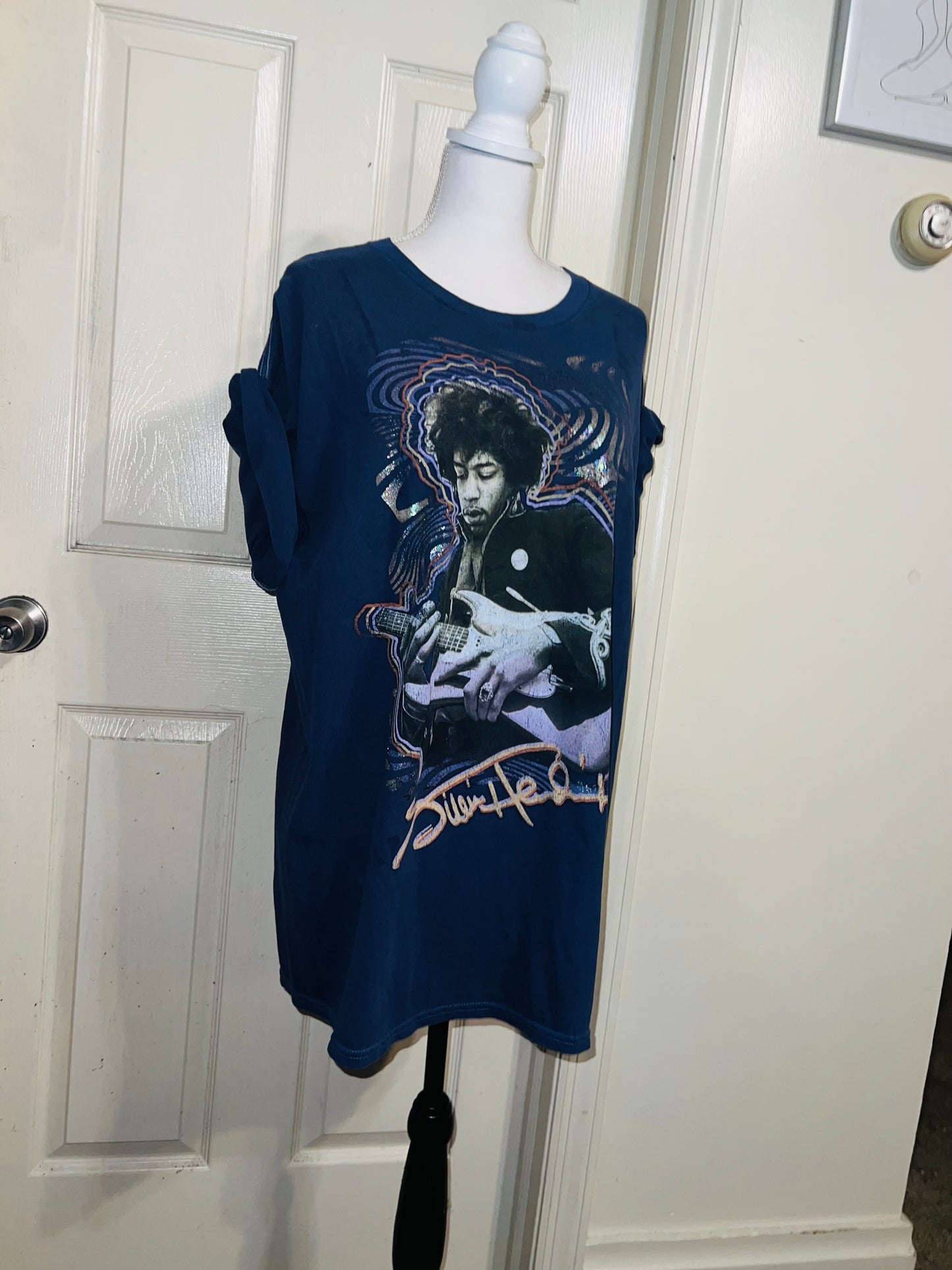 Jimi Hendrix Oversized Distressed Tee