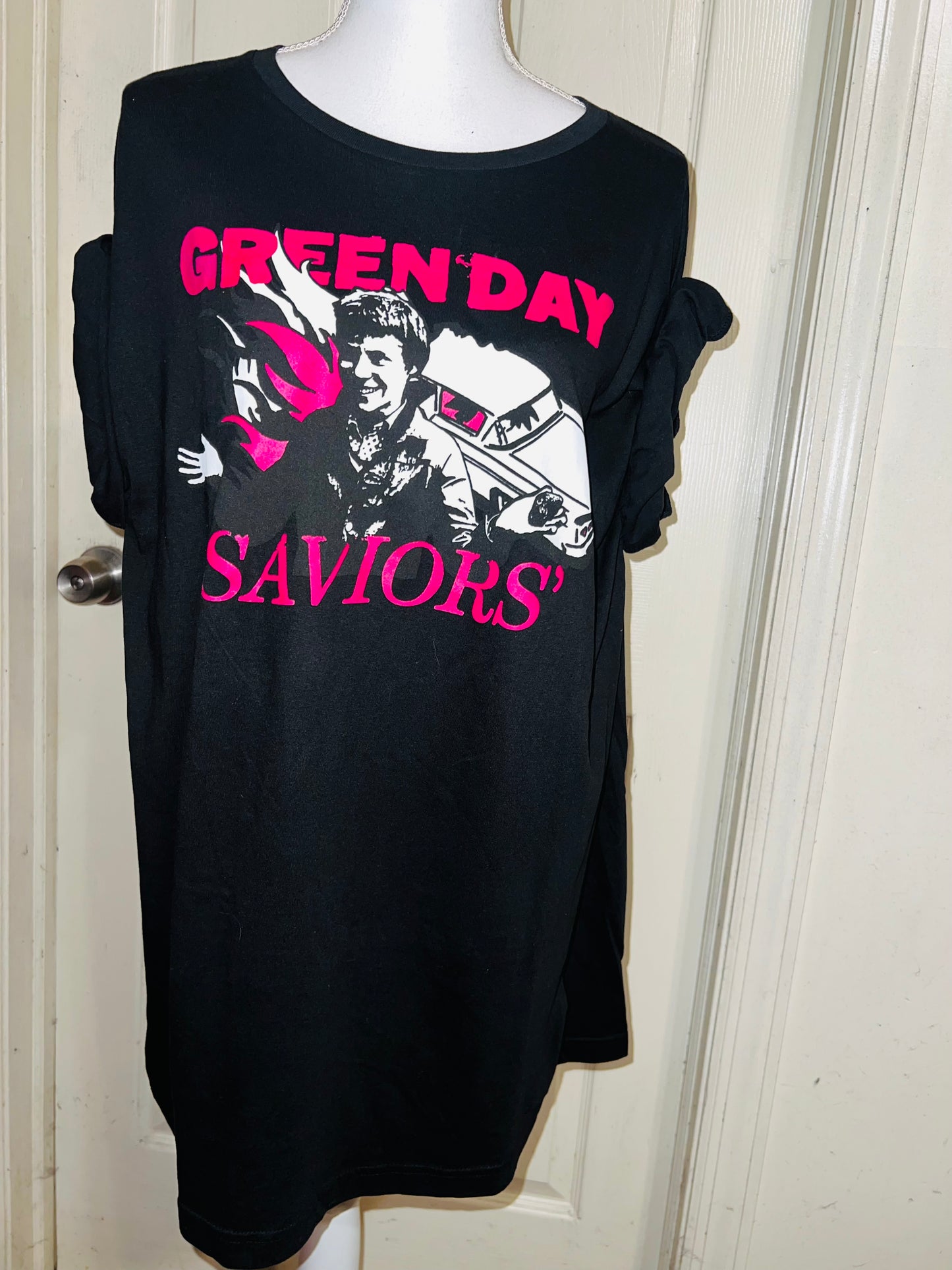 Green Day Oversized Distressed Tee