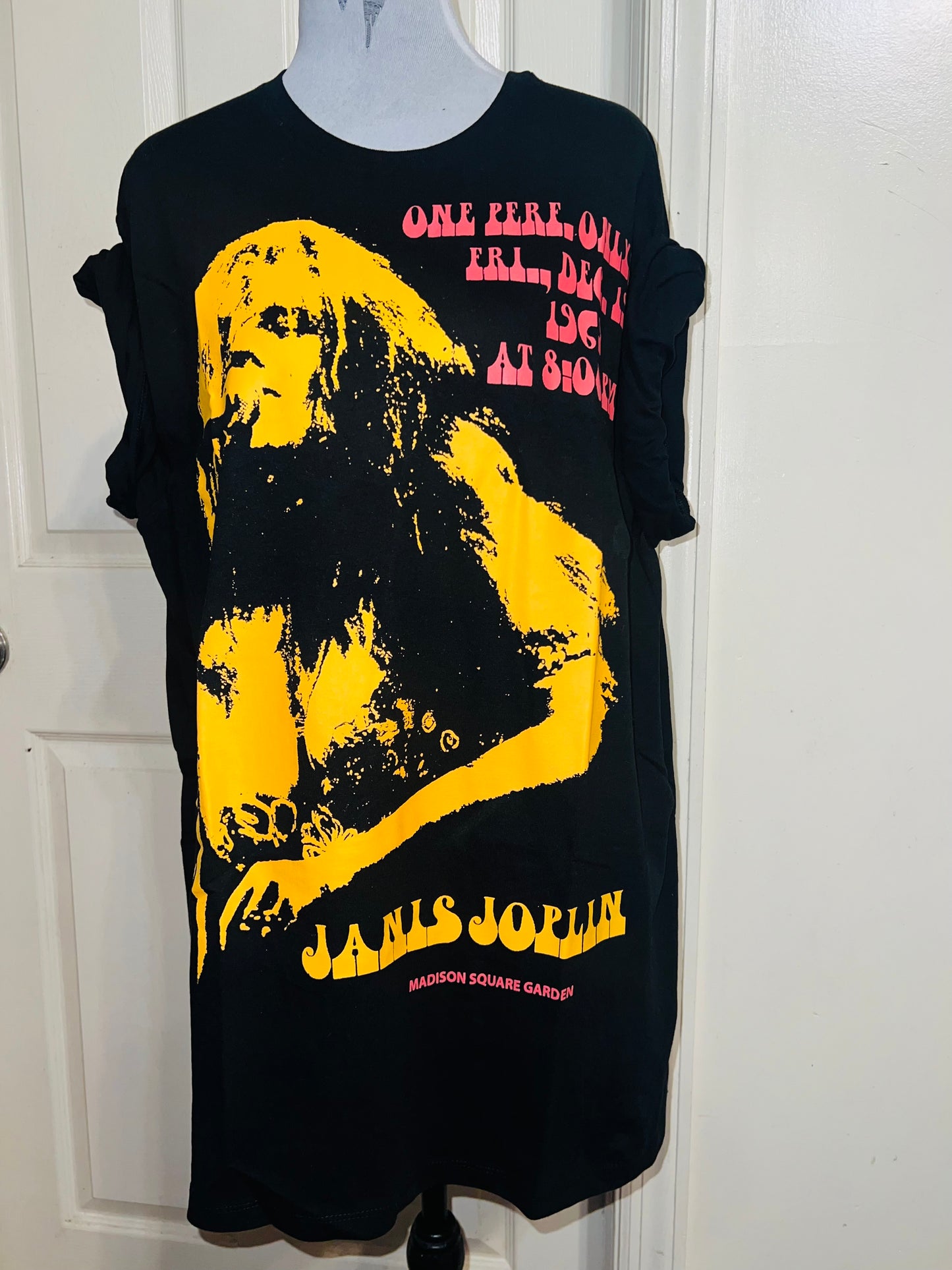 Janis Joplin Oversized Distressed Tee