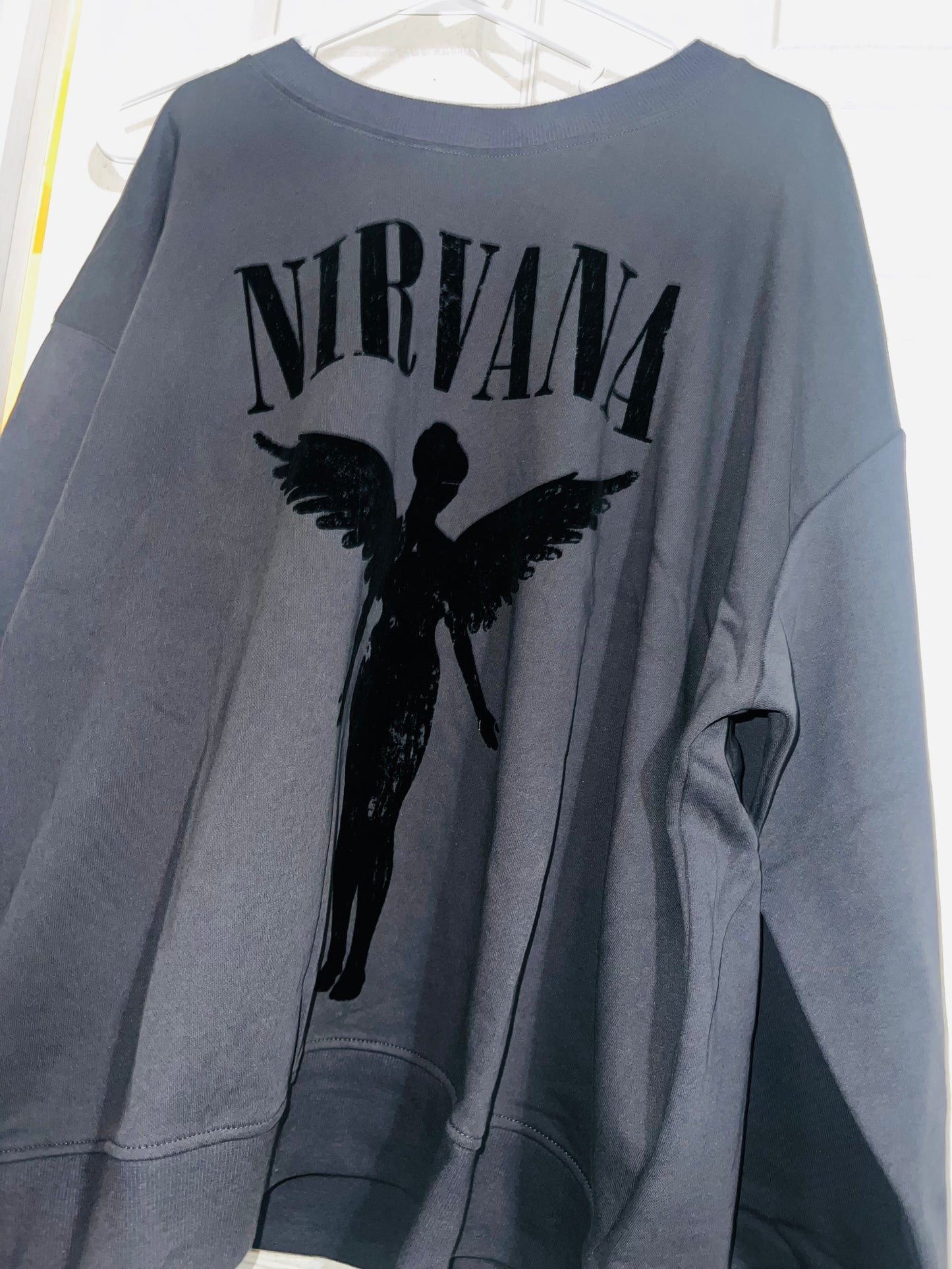 Nirvana Oversized Distressed Sweatshirt