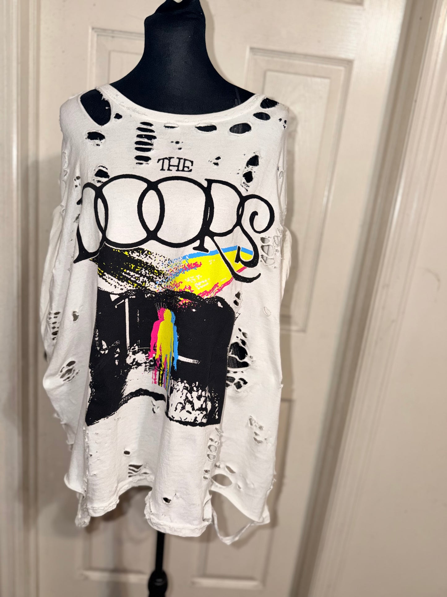 The Doors Double Sided Oversized Distressed Tee