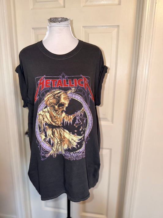 Metallica Oversized Distressed Tee