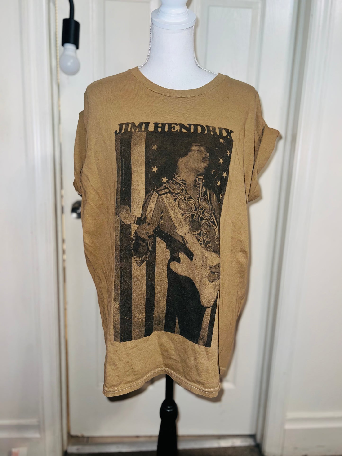 Jimi Hendrix Oversized Distressed Tee