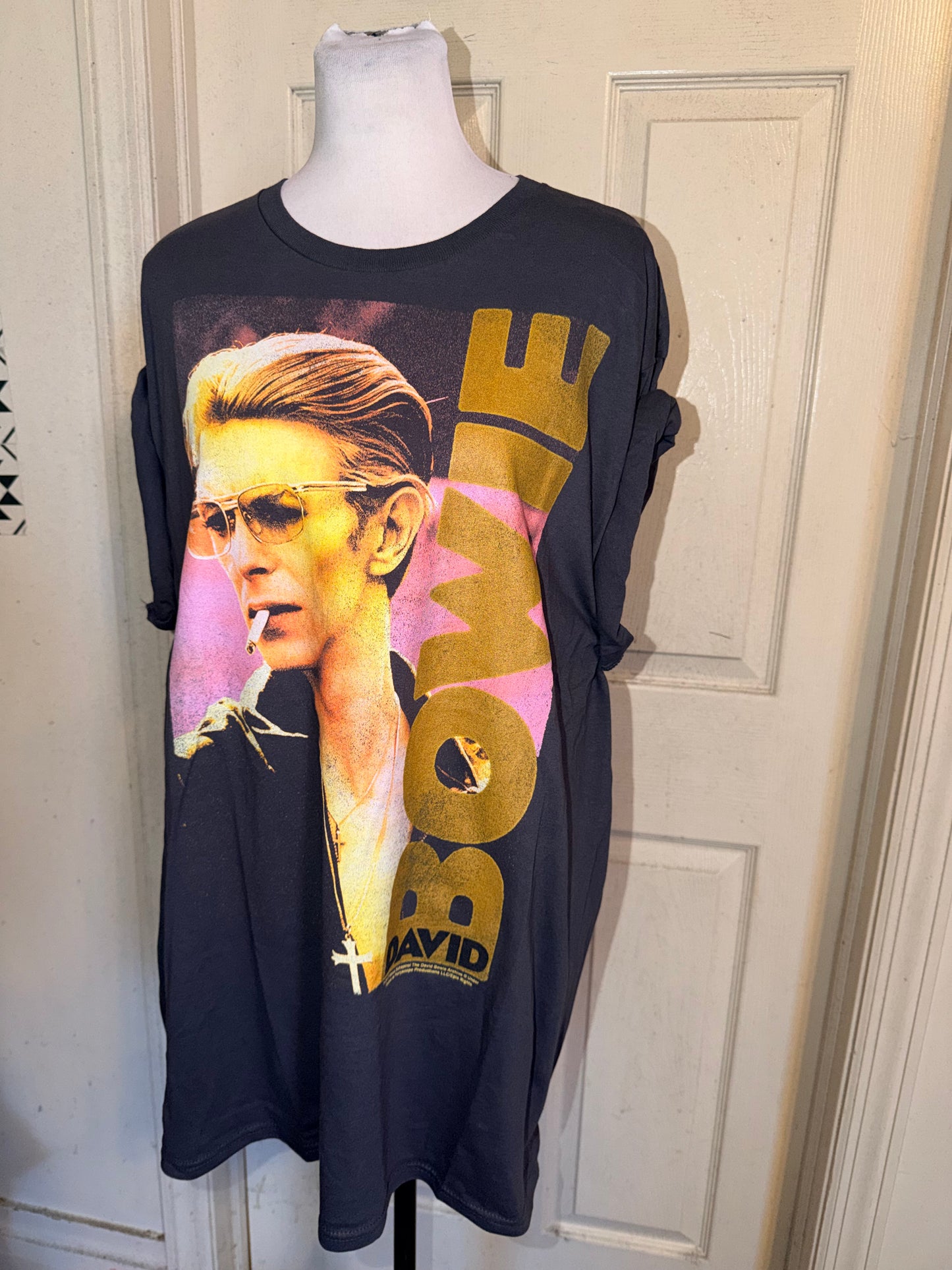 David Bowie Oversized Distressed Tee