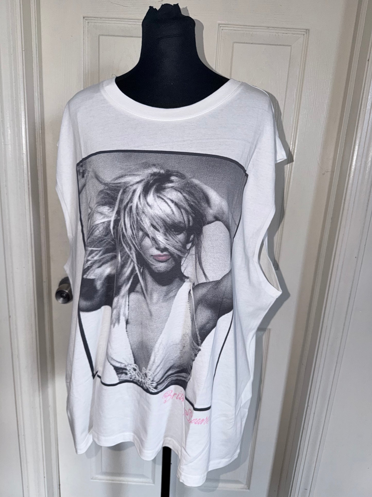 Britney Spears Oversized Distressed Tank