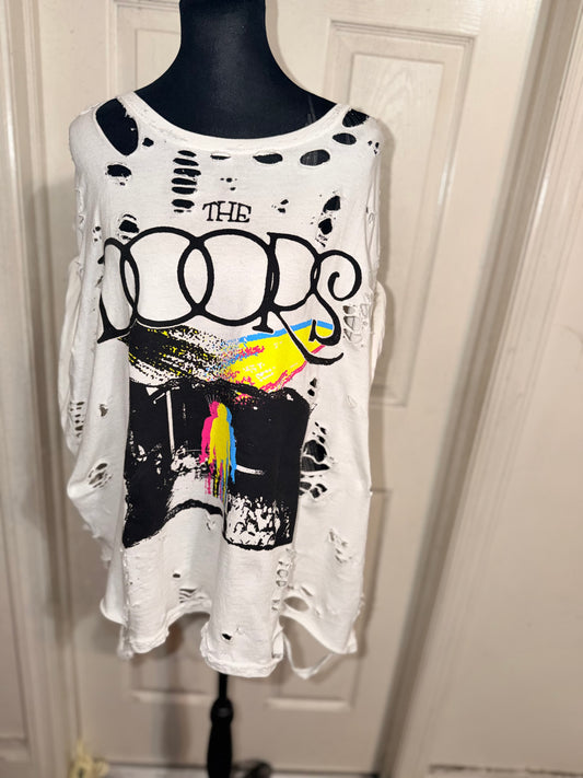 The Doors Double Sided Oversized Distressed Tee