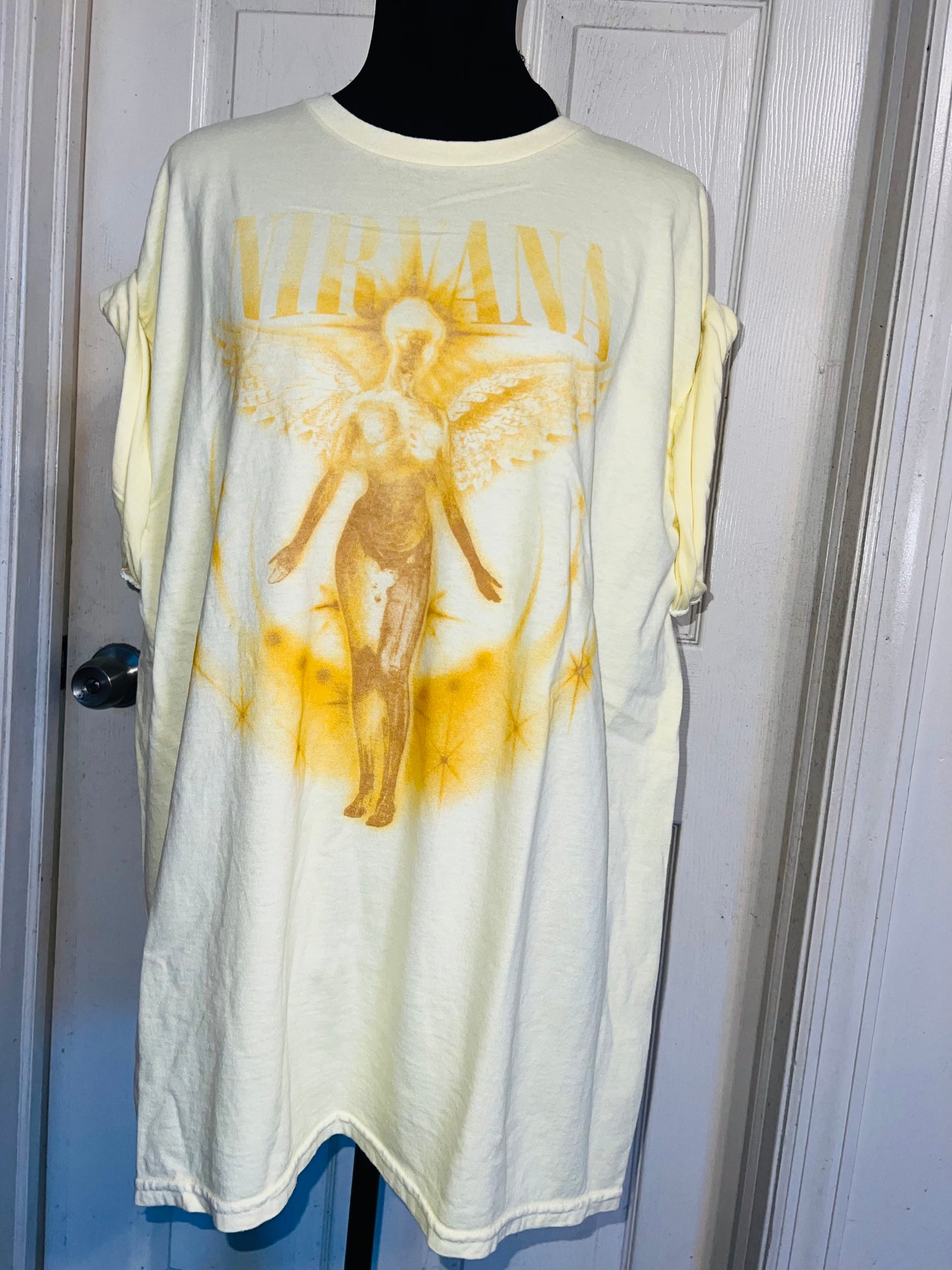 Nirvana Oversized Distressed Tee