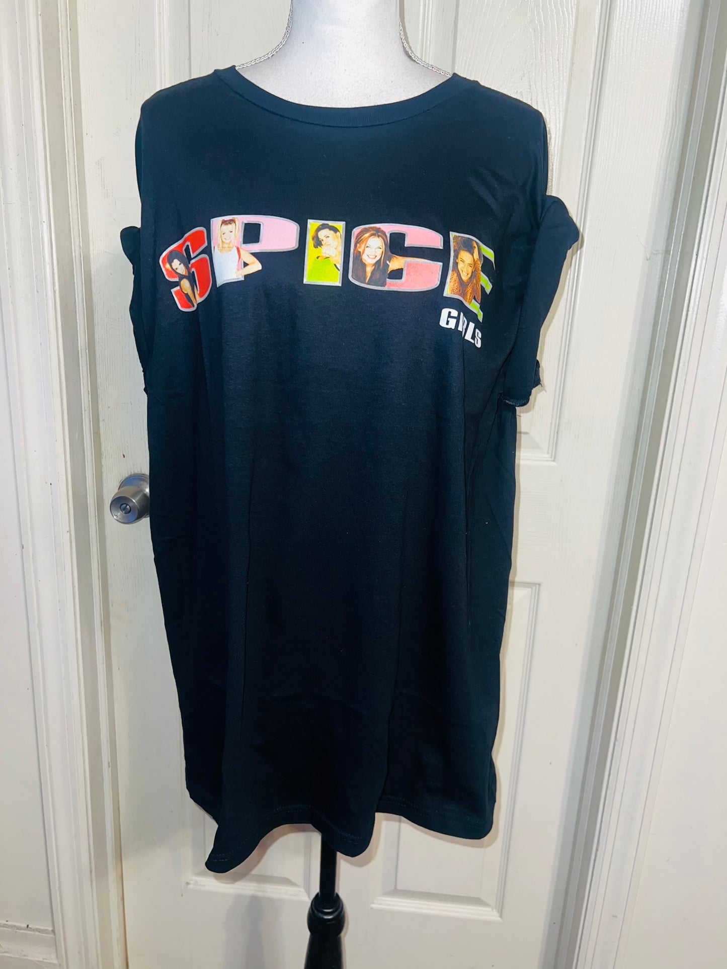 Spice Girls Oversized Distressed Tee