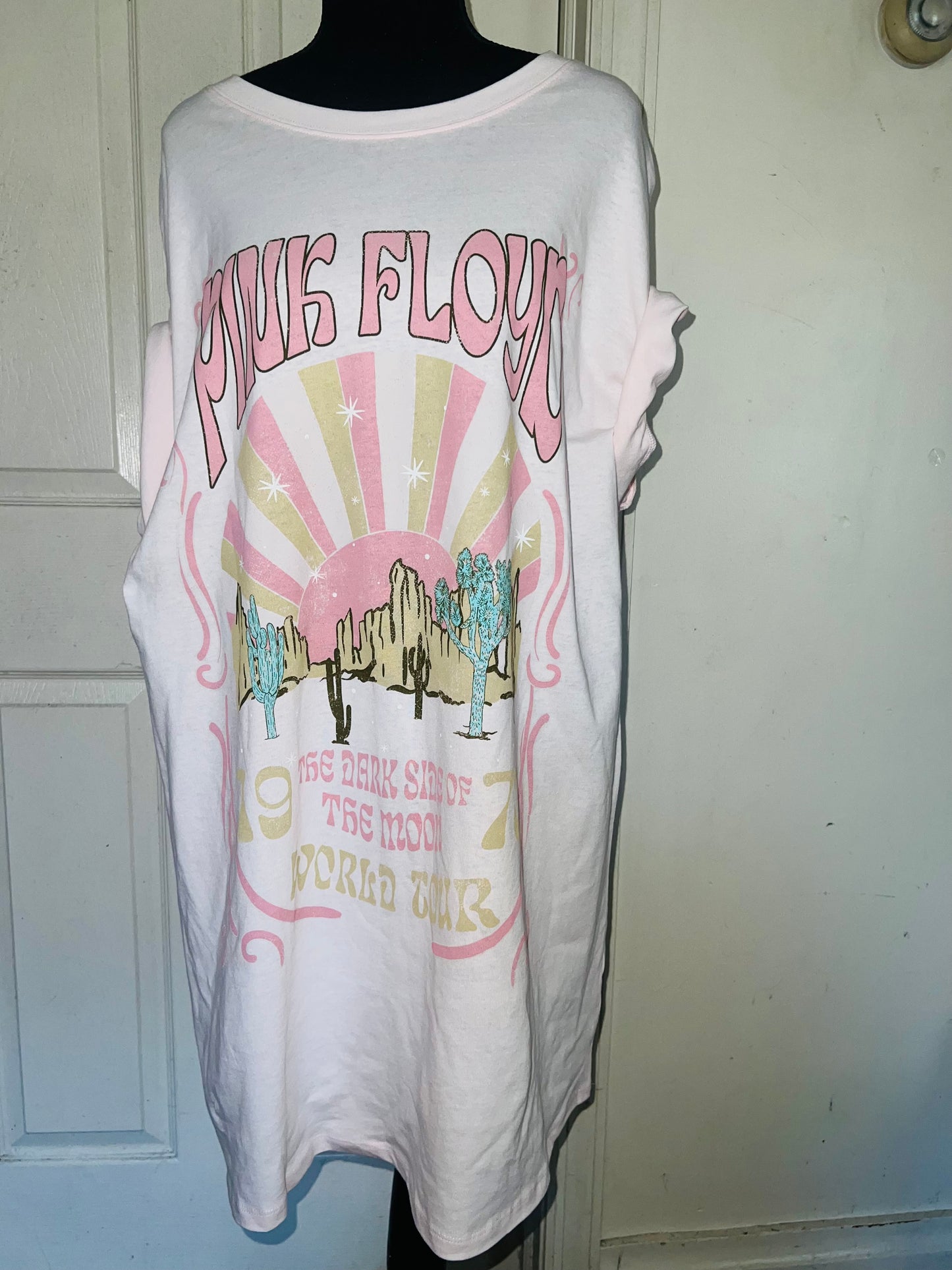 Pink Floyd Oversized Distressed Dress