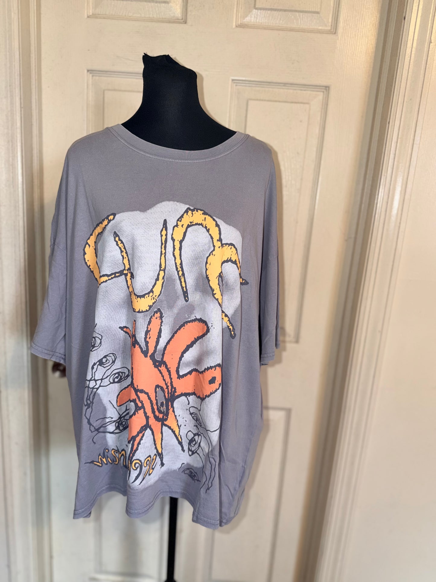 The Cure Oversized Distressed Tee