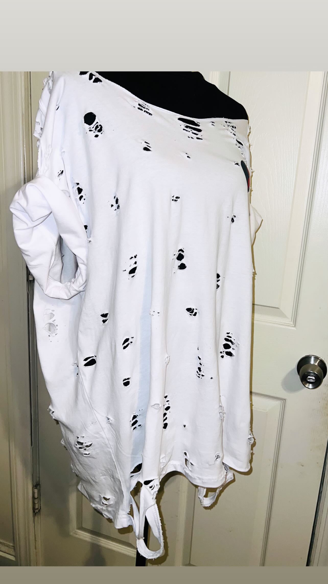 Playboy Double Sided Oversized Distressed Tee