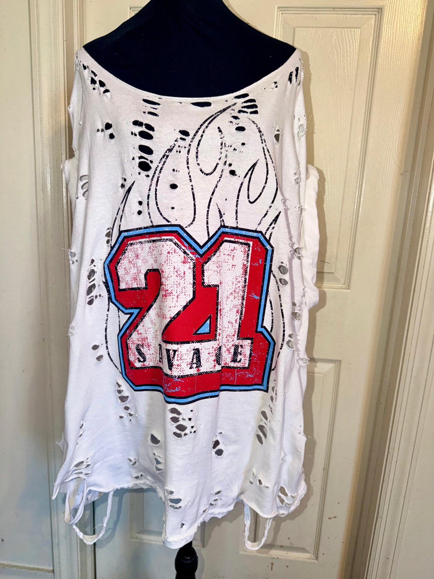 21 Savage Oversized Distressed Tee (As Is)