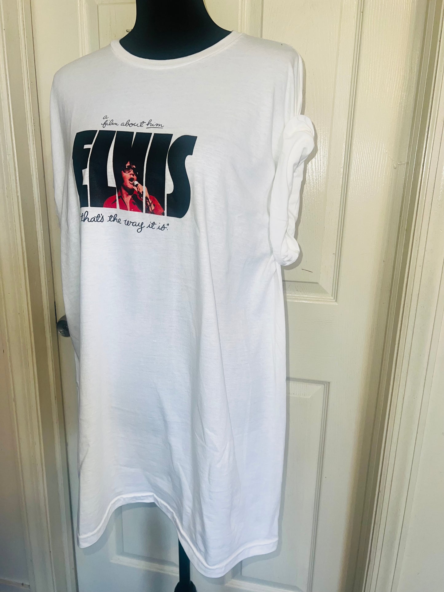 Elvis Double Sided Oversized Distressed Tee