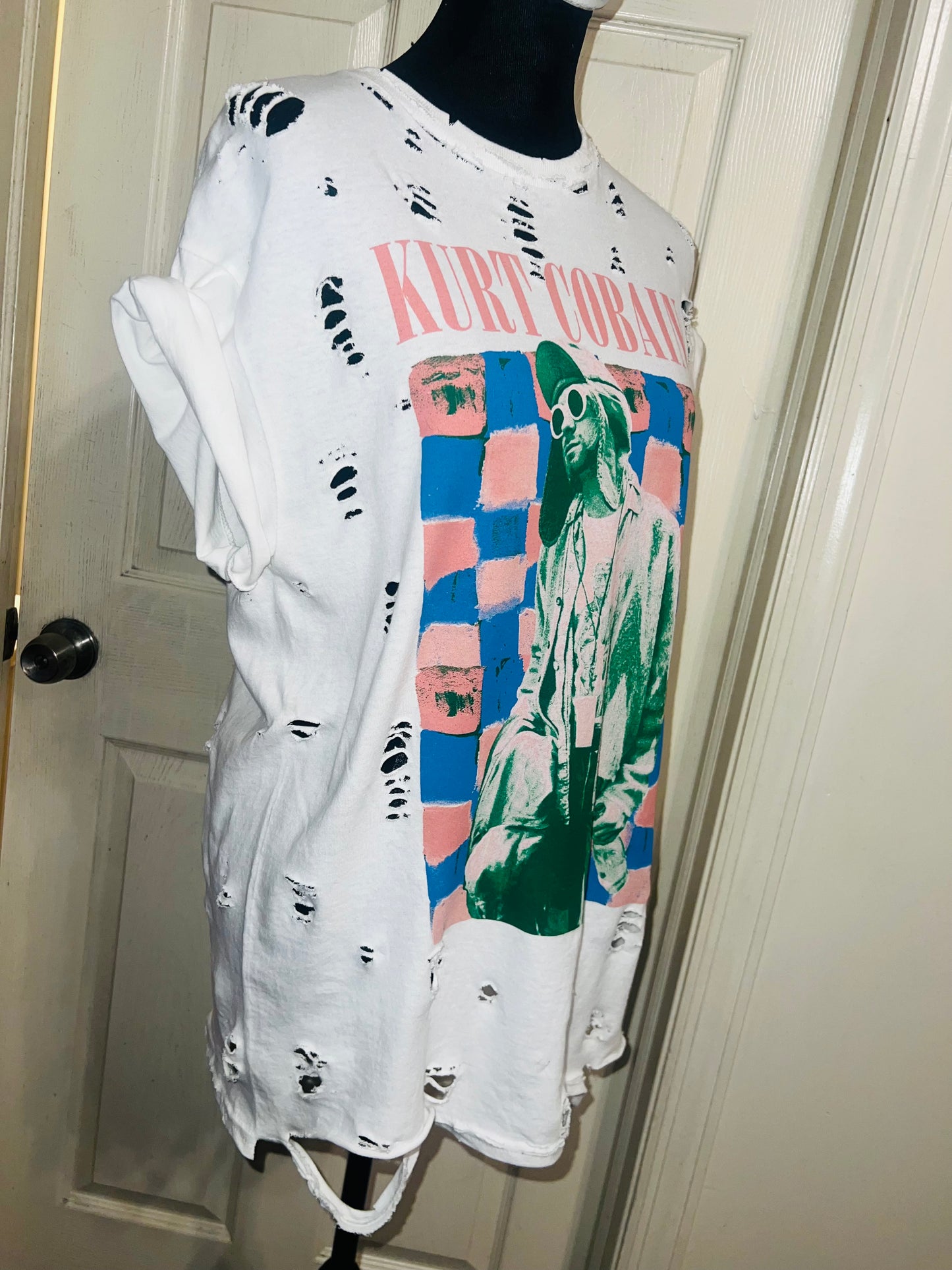 Kurt Cobain Oversized Distressed Tee