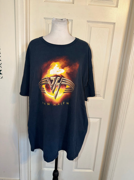 Van Halen Vintage Double Sided Oversized Distressed Tee