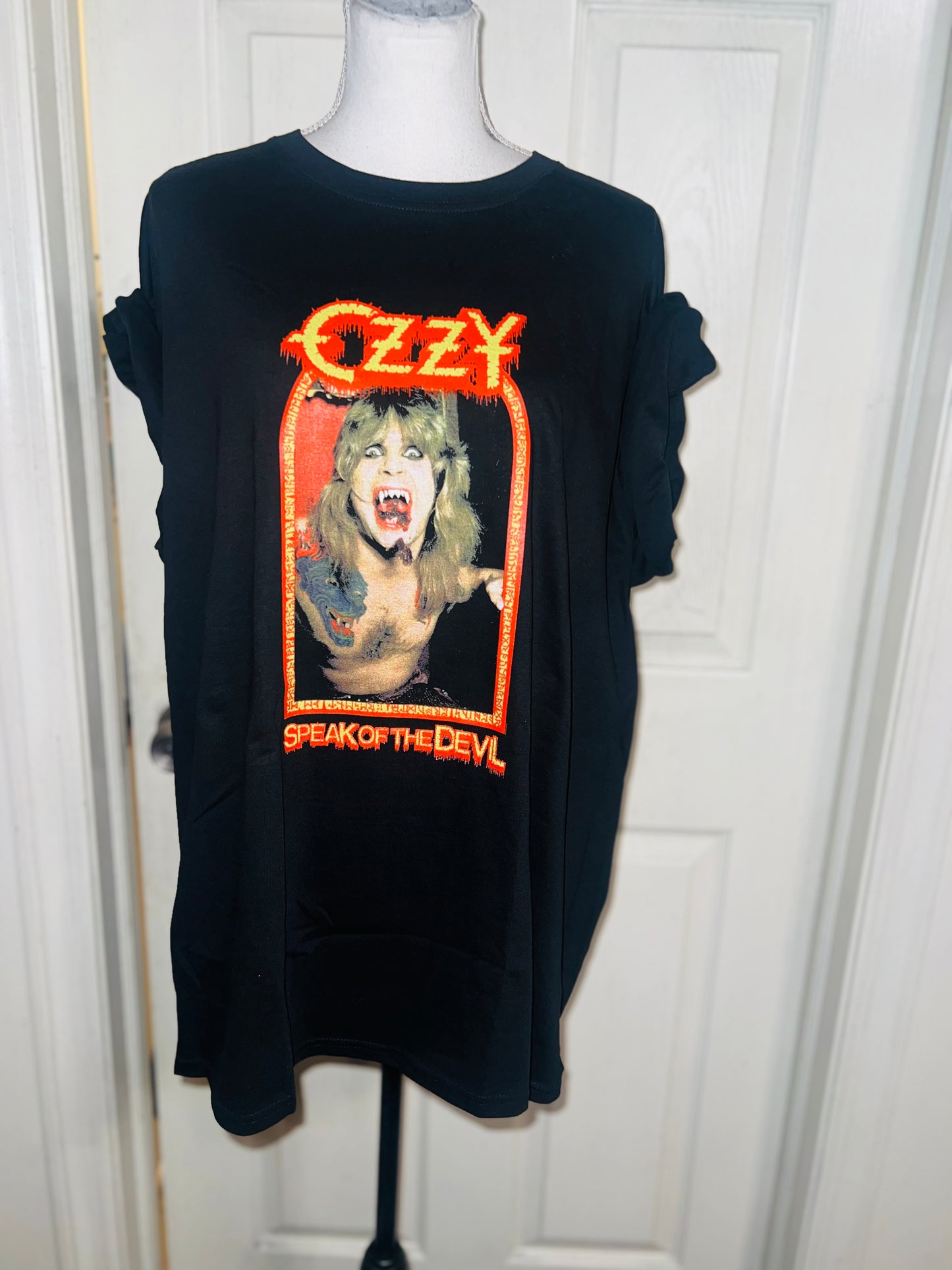 Ozzy Osbourne Double Sided Oversized Distressed Tee