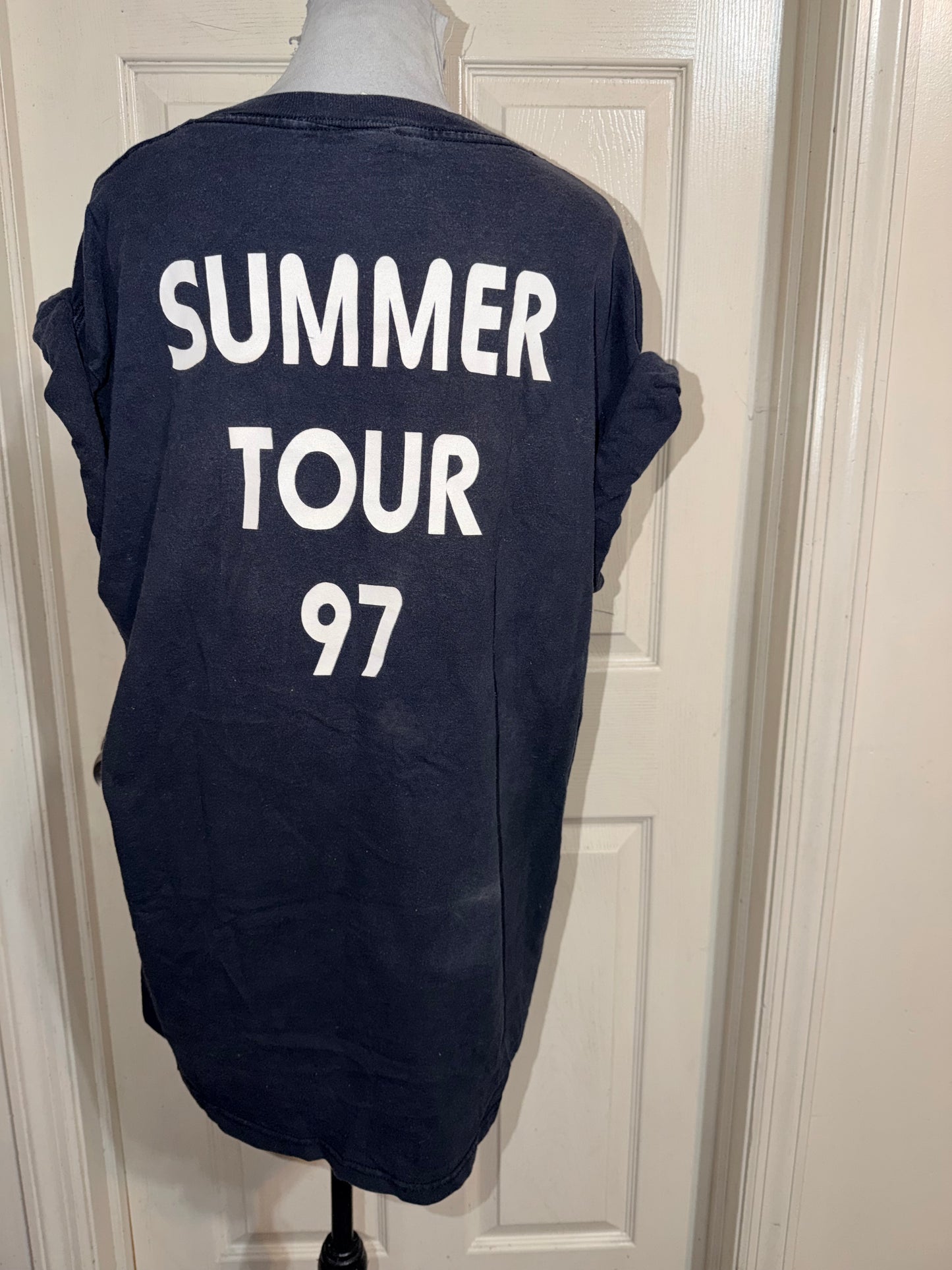 Kansas Vintage Double Sided Oversized Distressed Tee