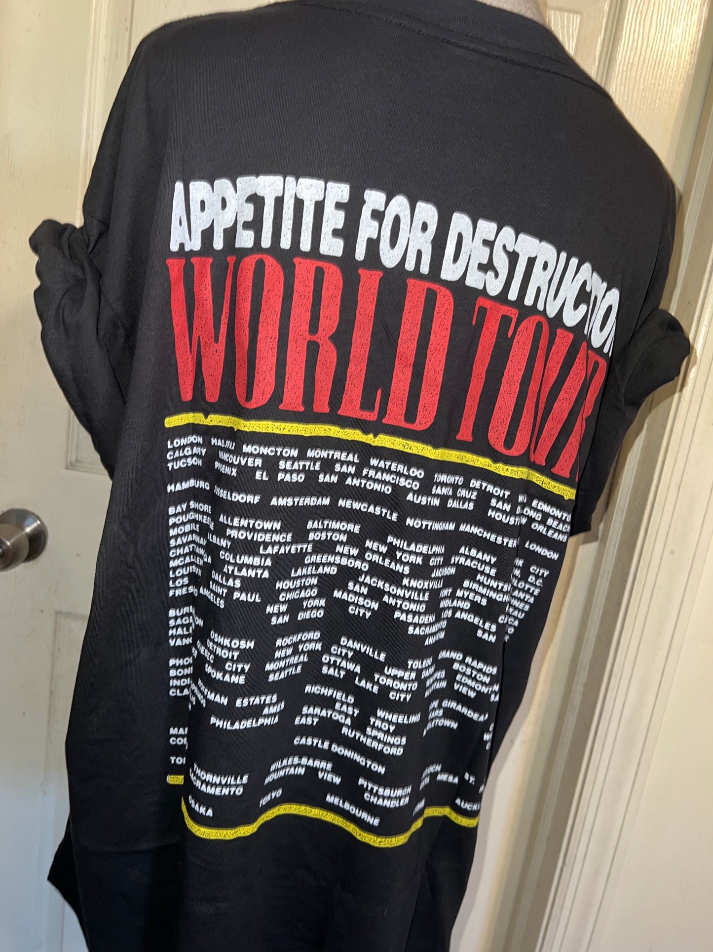 Guns N’ Roses Double Sided Oversized Distressed Tee