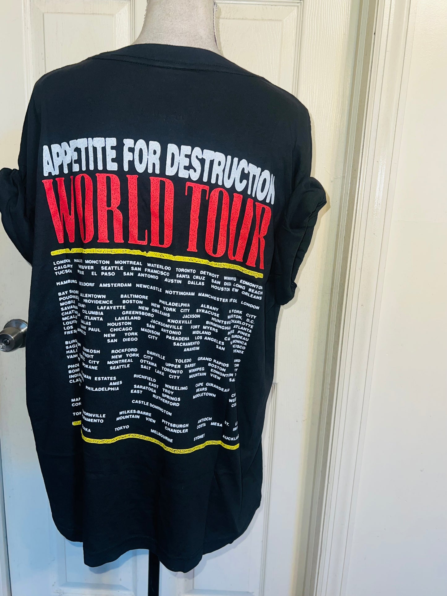 Guns N’ Roses Double Sided Oversized Distressed Tee
