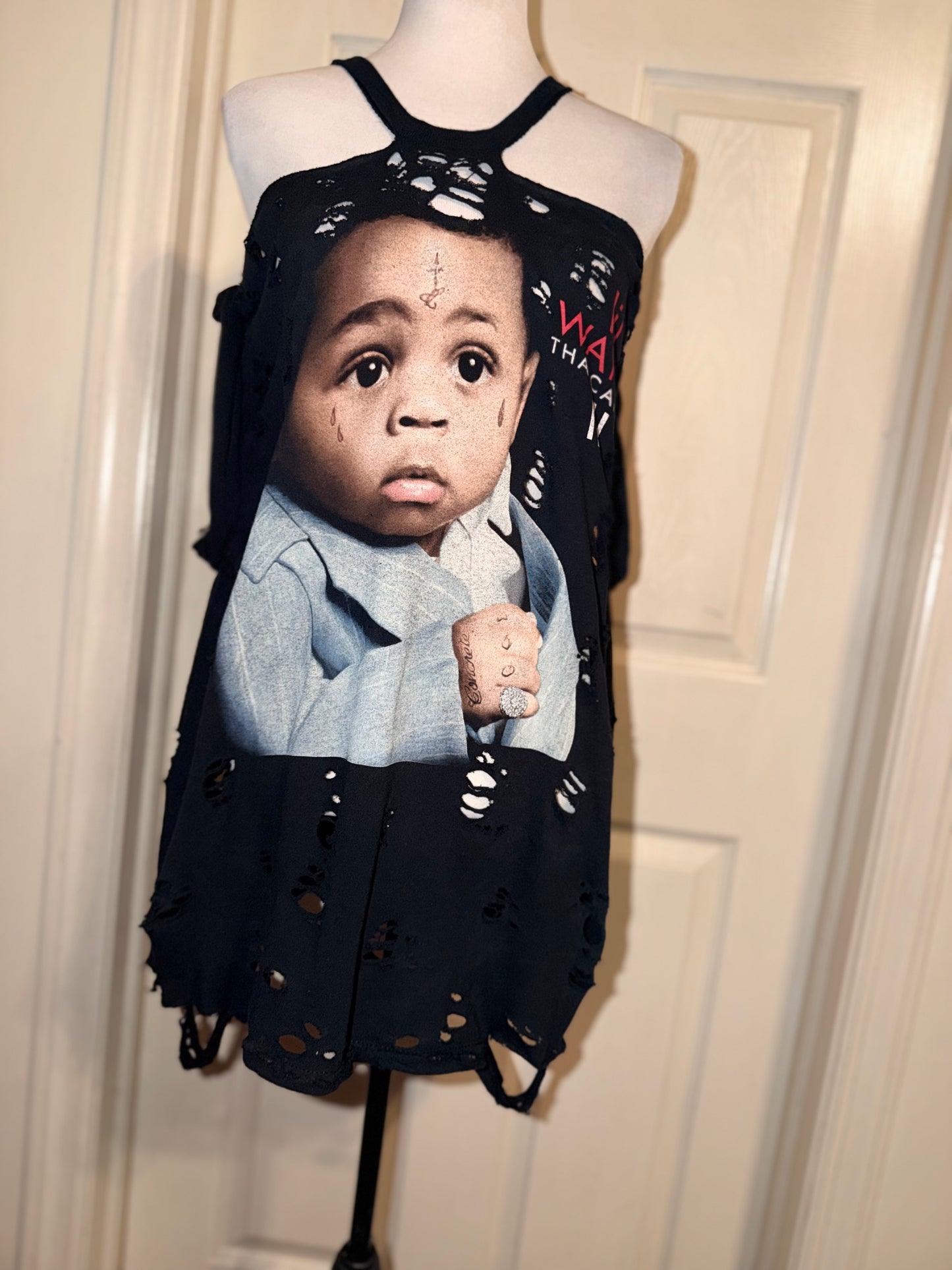 Lil Wayne Oversized Distressed Tee