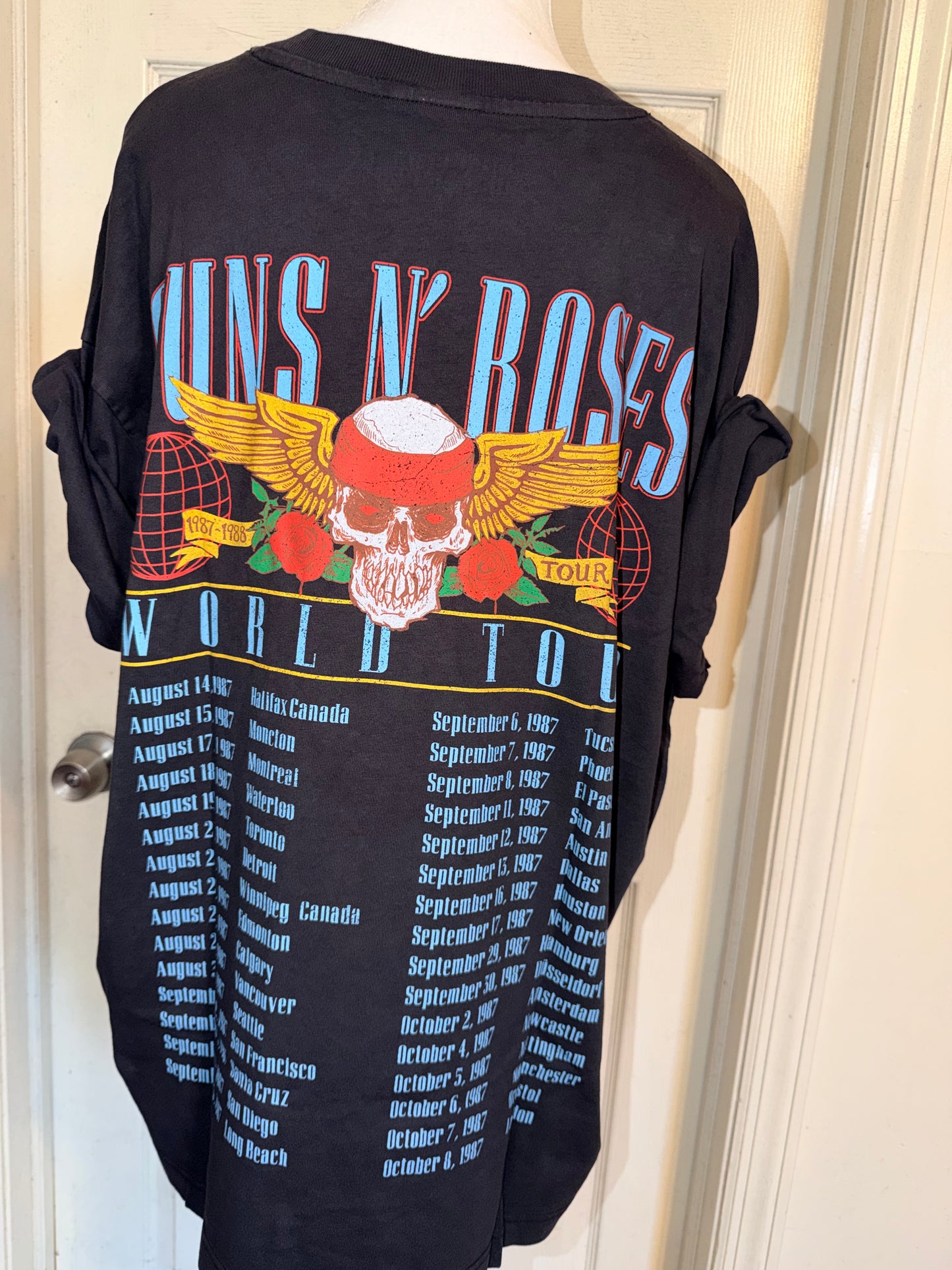 Guns N’ Roses Double Sided Oversized Distressed Tee