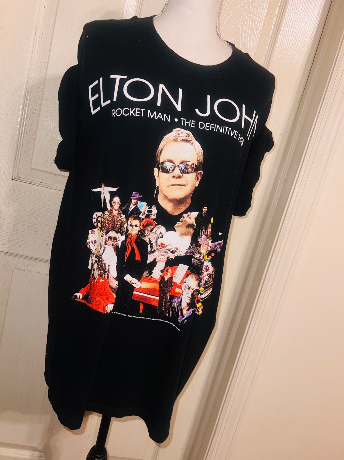 Elton John Vintage Double Sided Oversized Distressed Tee