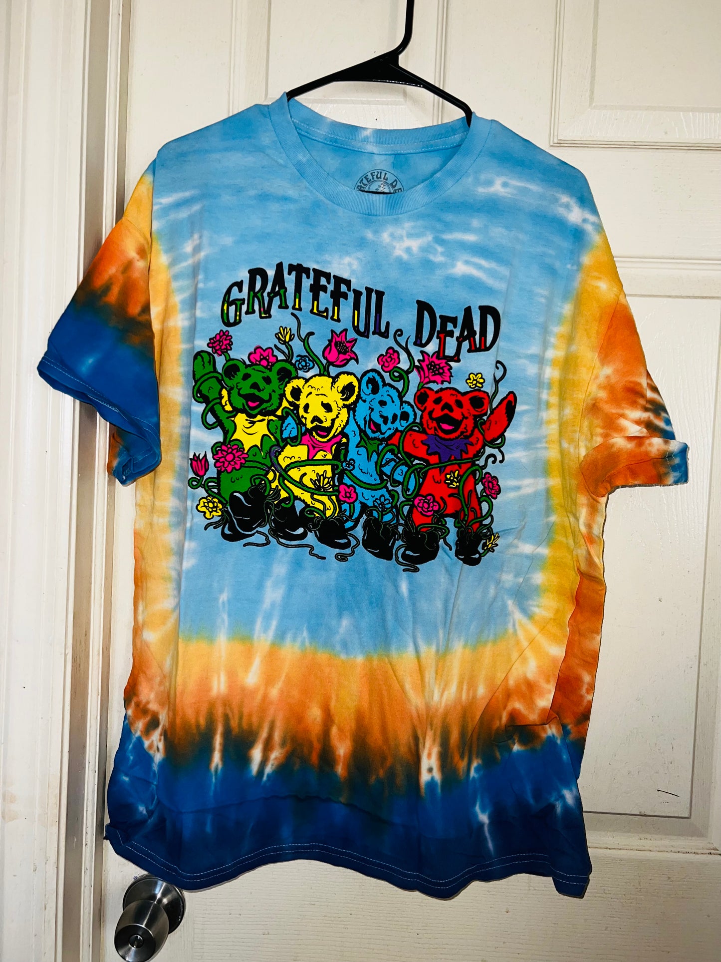 Grateful Dead Tie Dye Oversized Distressed Tee