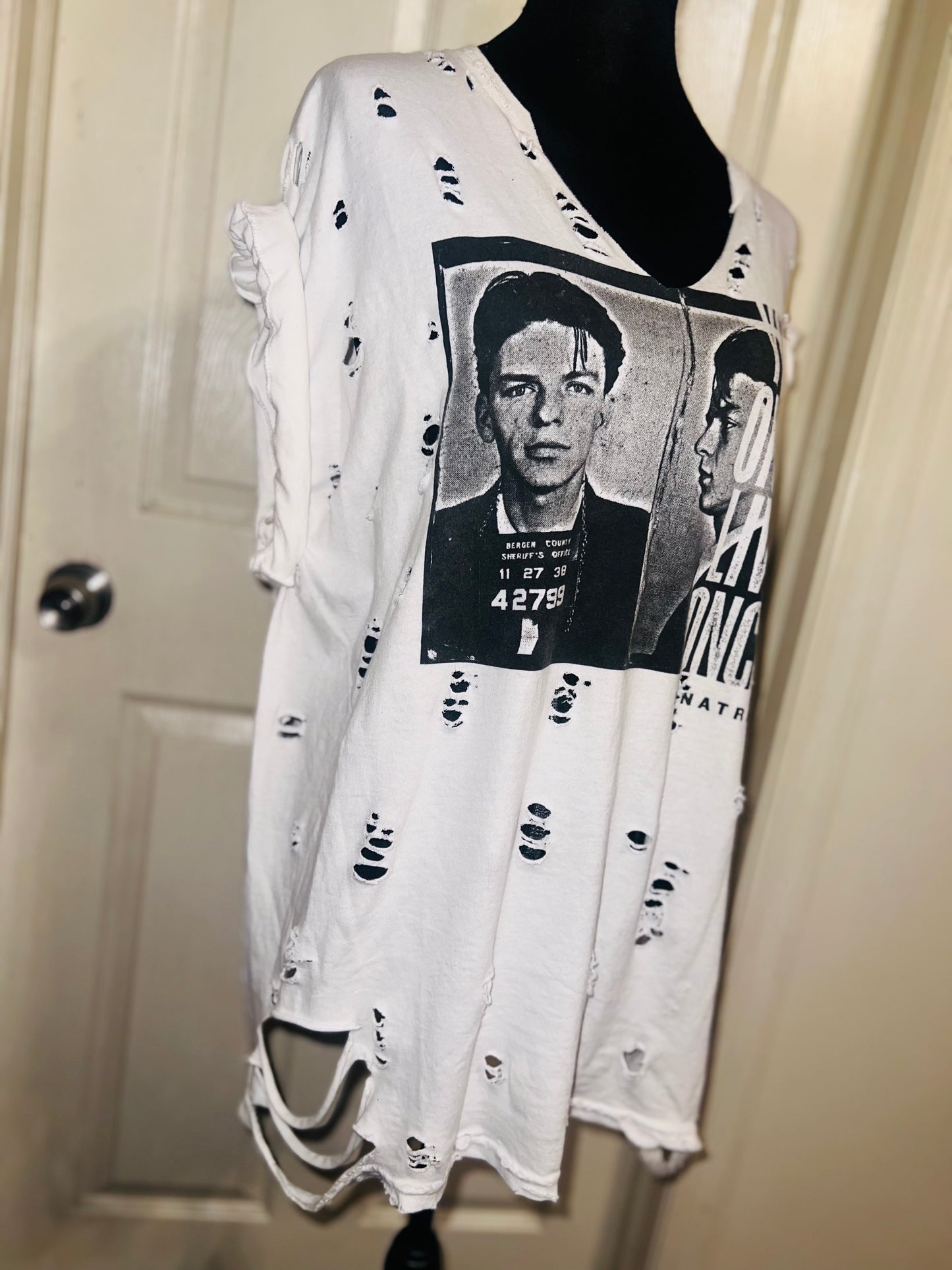 Frank Sinatra Oversized Distressed Tee