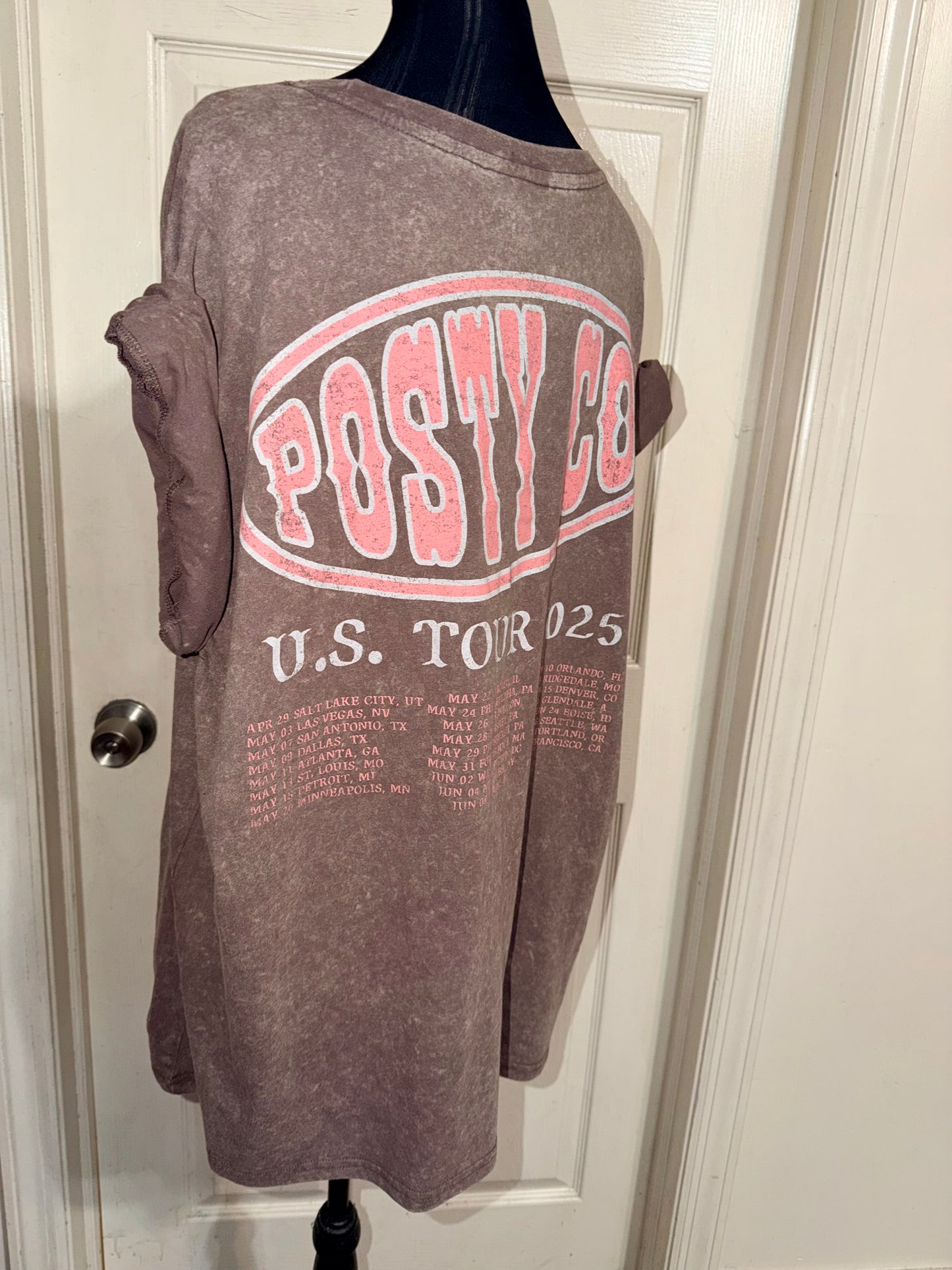 Post Malone Double Sided Oversized Distressed Tee