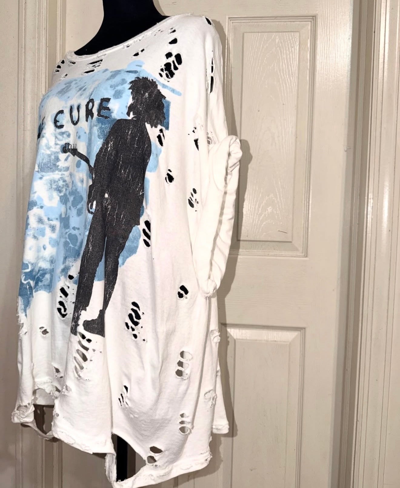 The Cure Double Sided Oversized Distressed Tee