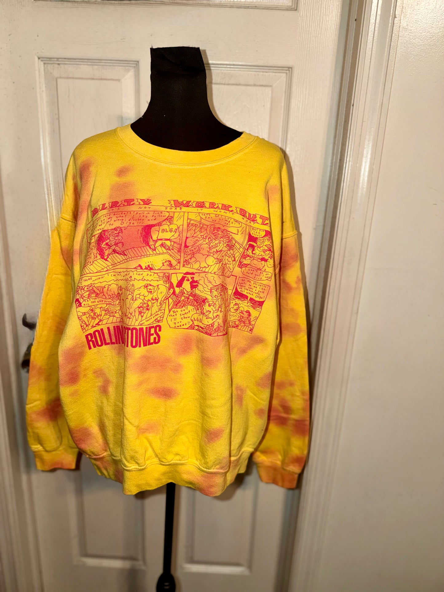 The Rolling Stones Oversized Distressed Sweatshirt
