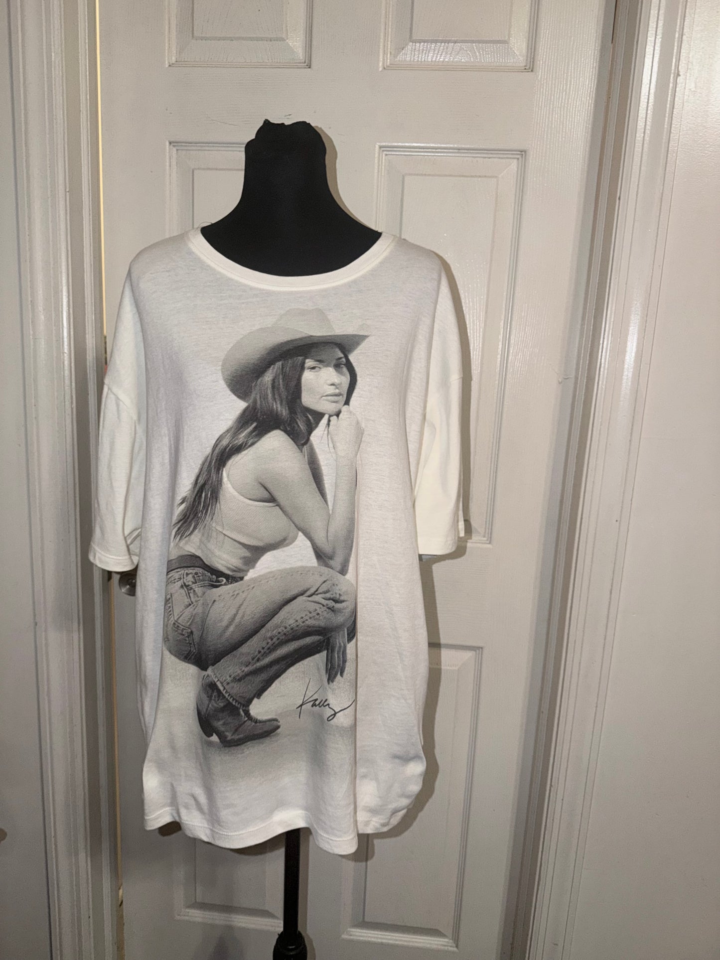 Kasey Musgraves Oversized Distressed Tee