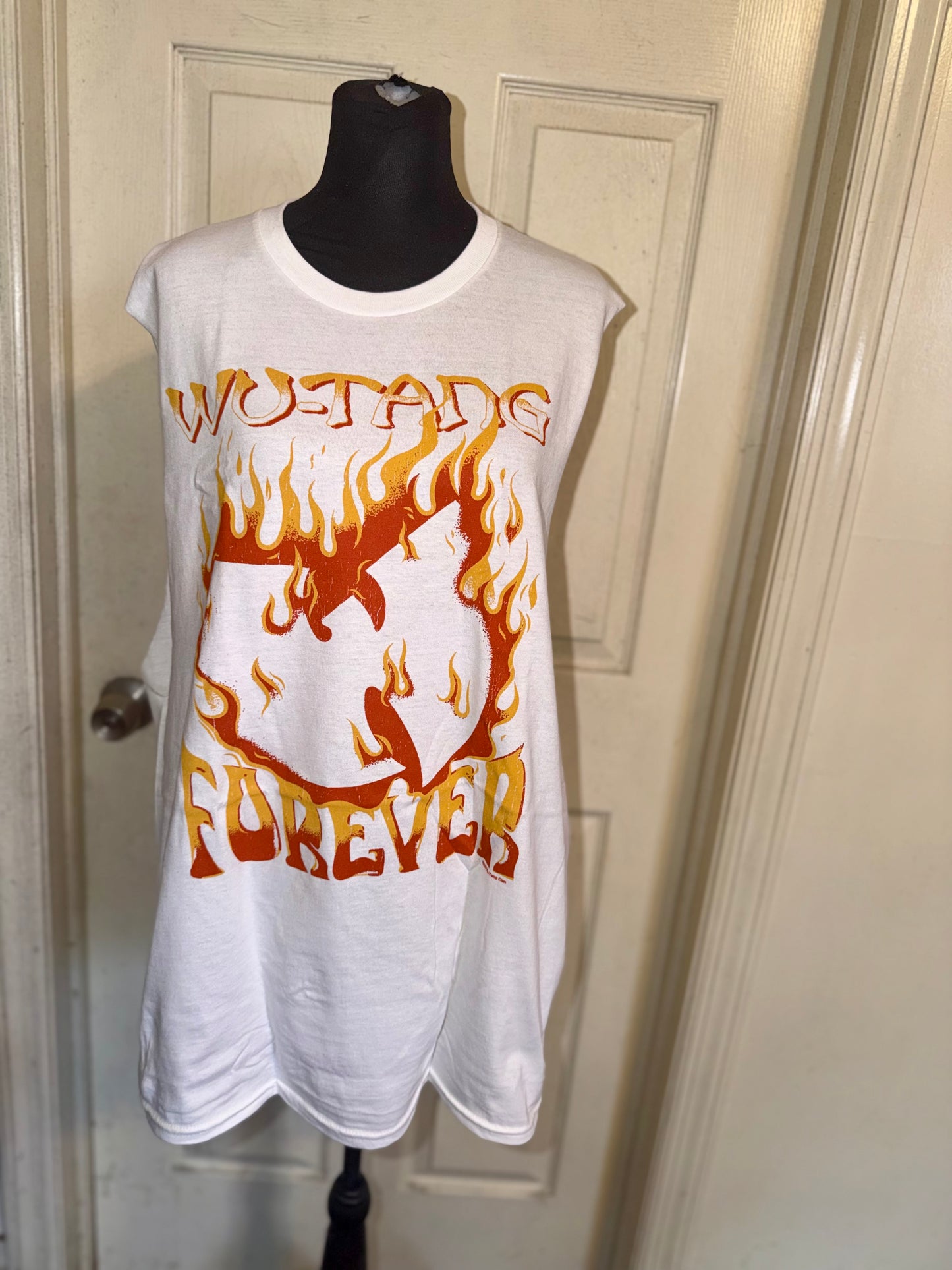 Wu-Tang Clan Double Sided Oversized Distressed Tank