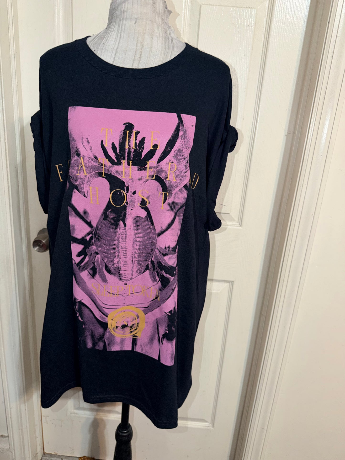 Sleep Token Double Sided Oversized Distressed Tee