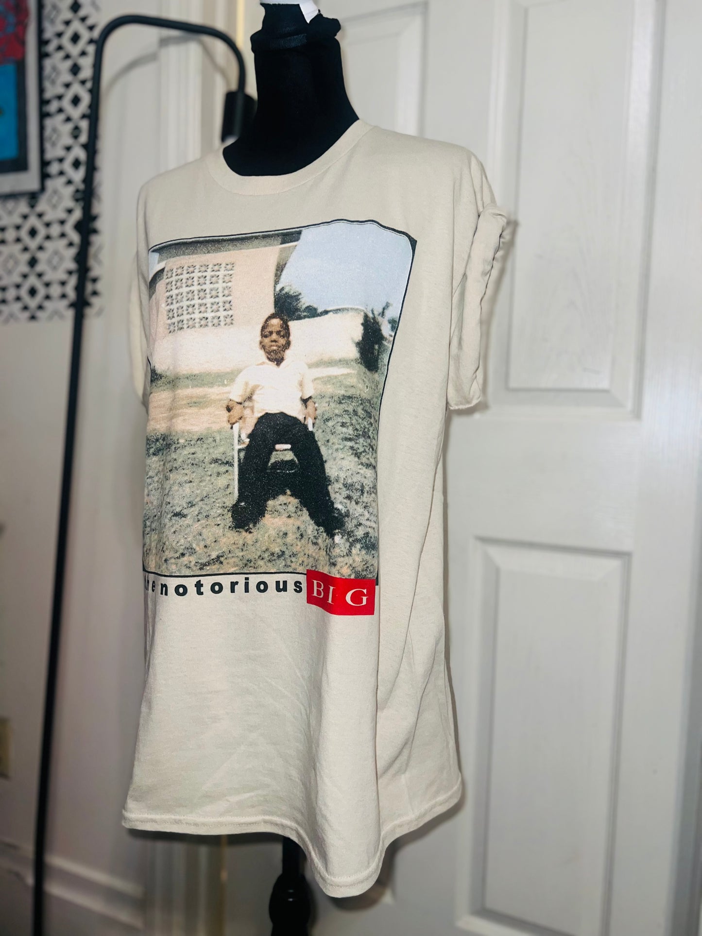 Notorious BIG Oversized Distressed Tee